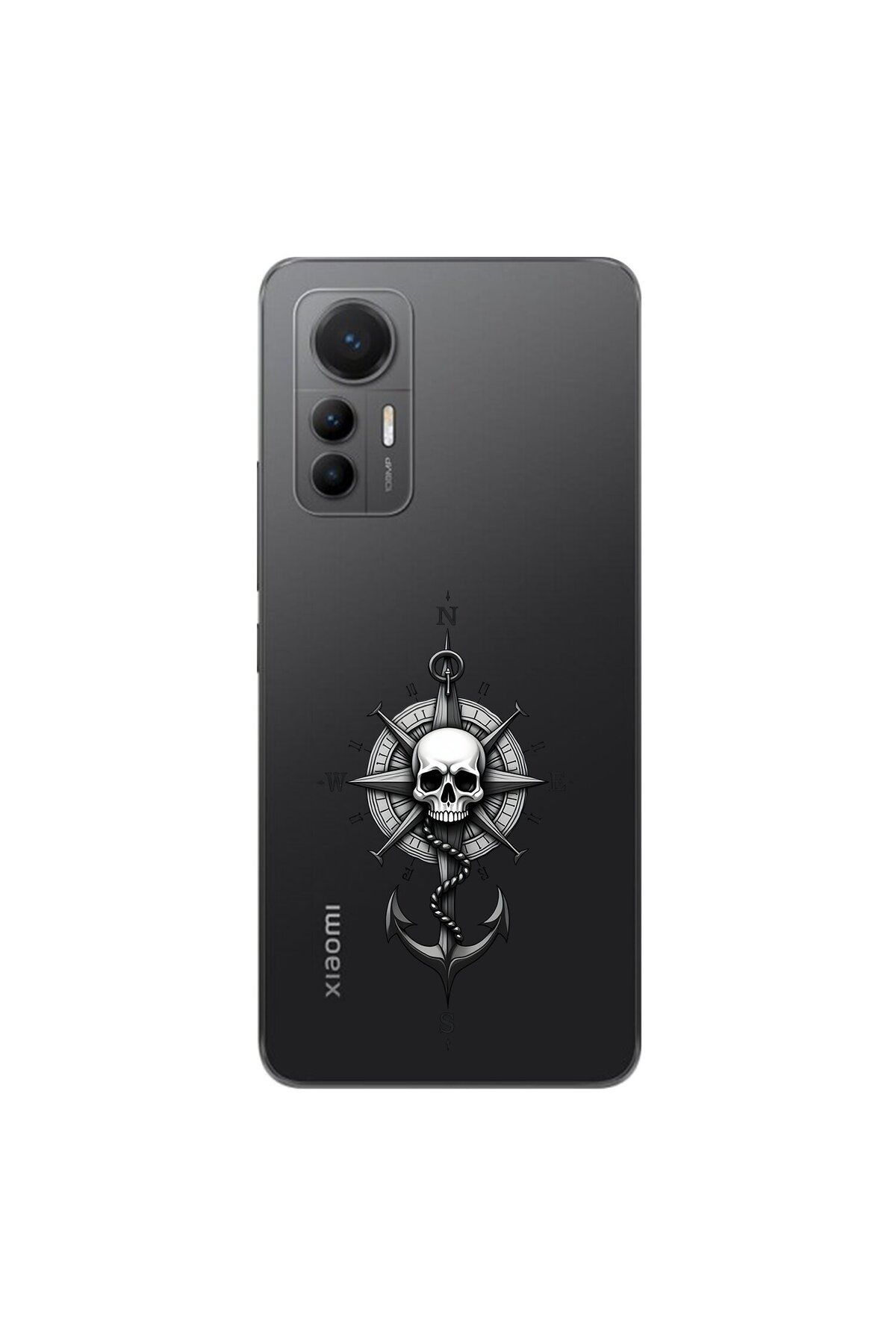 Dali Design Xiaomi Mi 12 Lite Uyumlu Şeffaf Kılıf Pirate 5 Tasarımlı