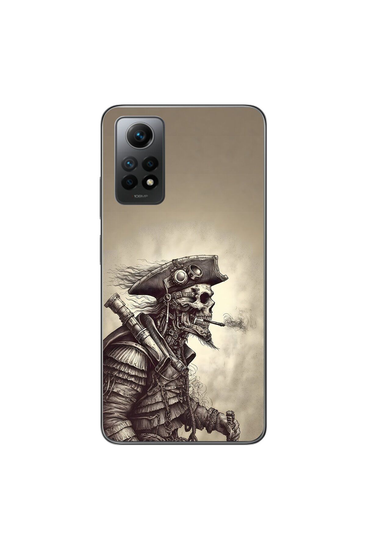 Dali Design Xiaomi Redmi Note 12 Pro Uyumlu Şeffaf Kılıf Pirate 1 Tasarımlı