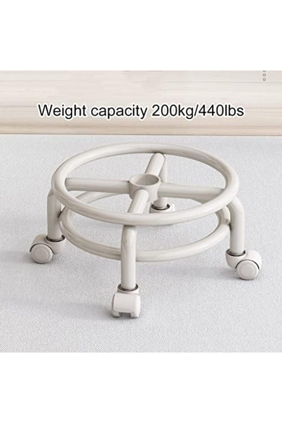 Generic-Raju Rolling Stools 360° Swivel Rolling Stool, Helping Mothers With Their Children, Short Rolling S 3