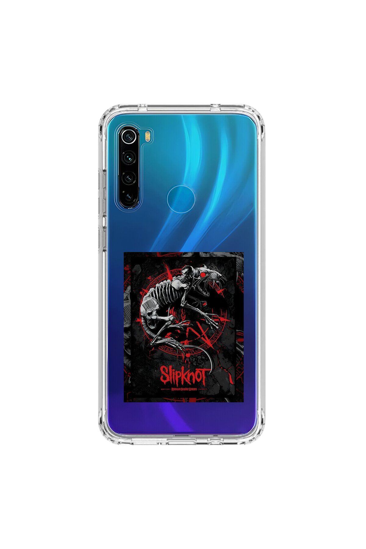 Dali Design Xiaomi Redmi Note 8 Uyumlu Şeffaf Kılıf Slipknot Tasarımlı