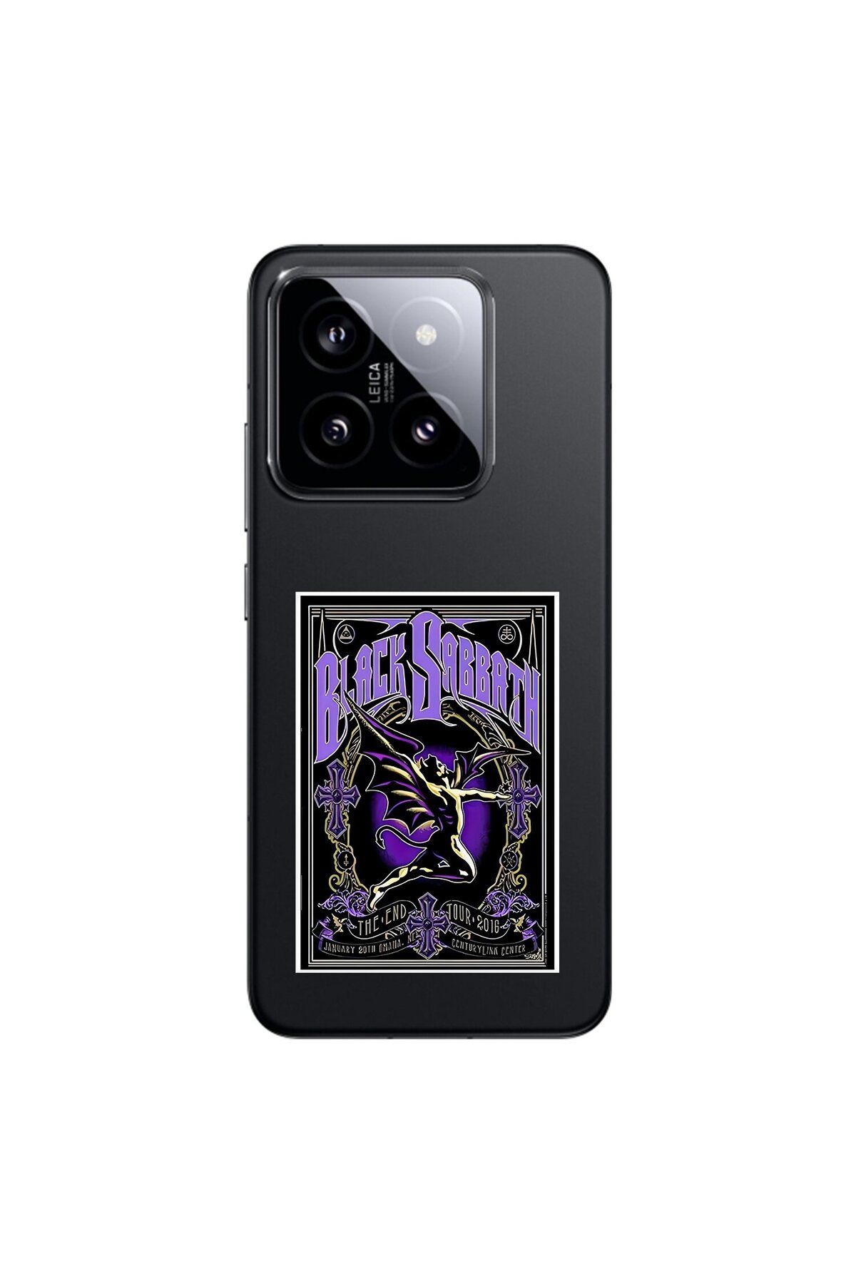 Dali Design Xiaomi Mi 14 Uyumlu Şeffaf Kılıf Black Sabbath Tasarımlı