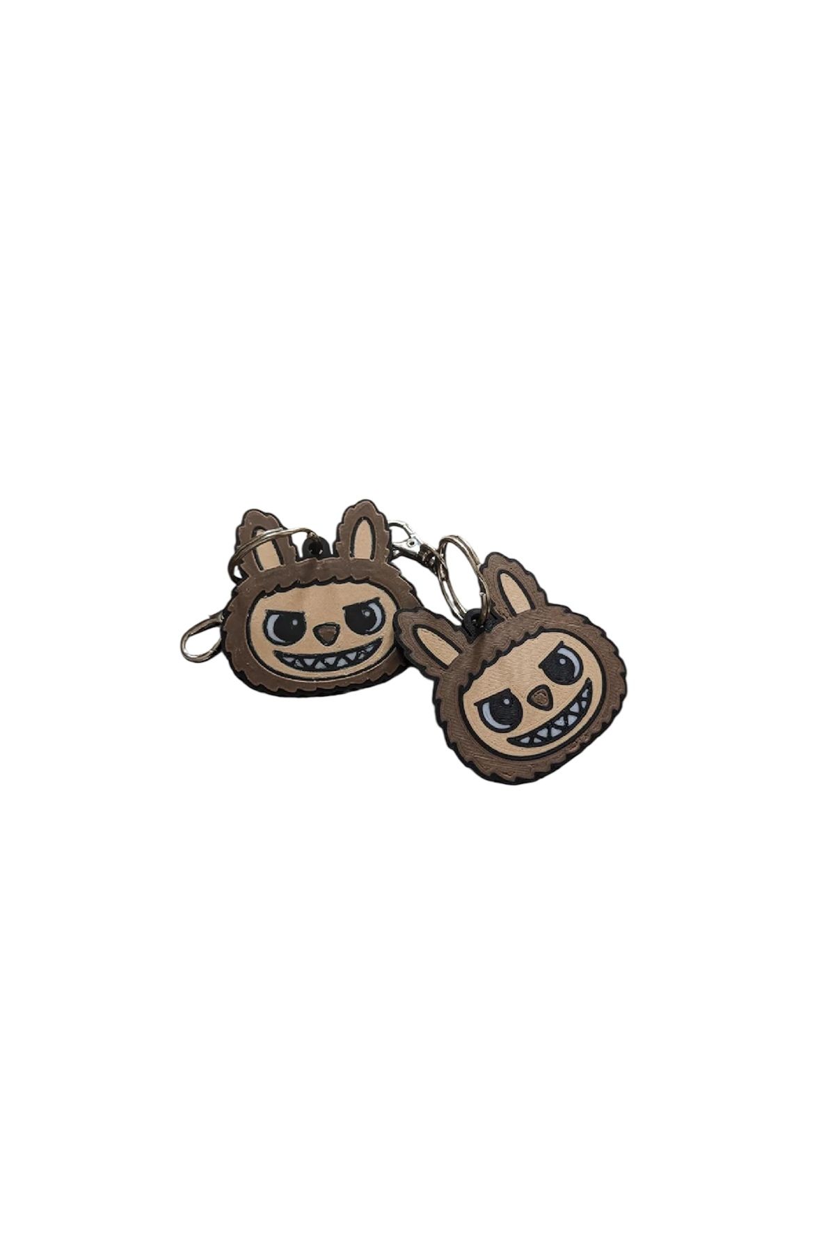 CRAWL 3D STUDIO Labubu figür Keychain anahtarlık 4cm