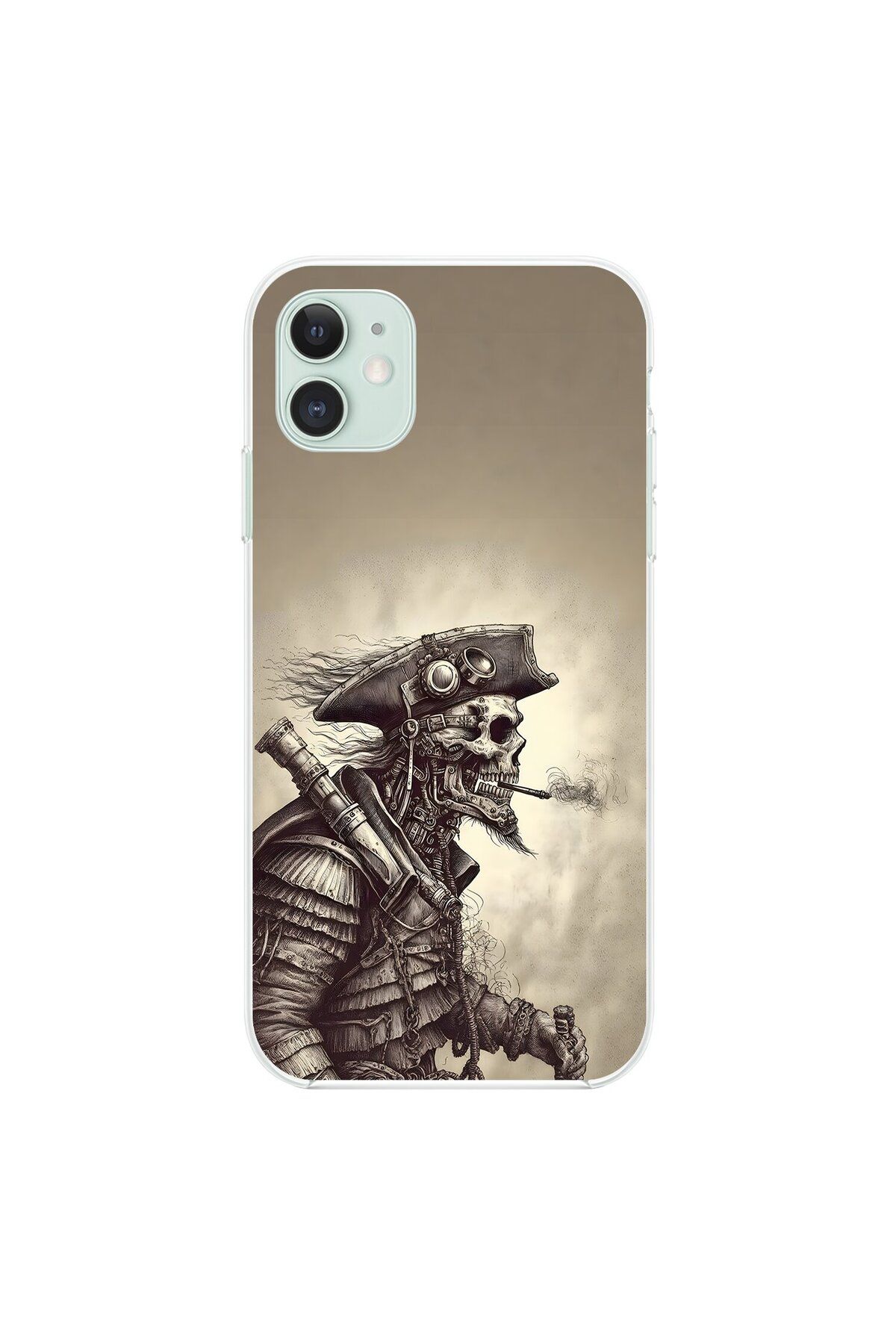 Dali Design iPhone 11 Uyumlu Şeffaf Kılıf Pirate 1 Tasarımlı