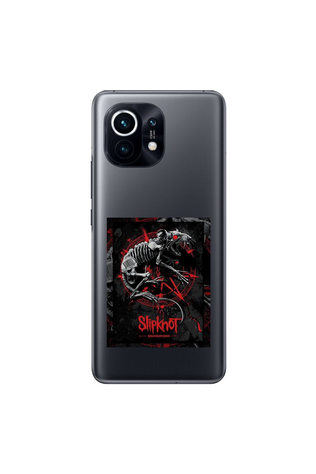 Dali Design Xiaomi Mi 11 Uyumlu Şeffaf Kılıf Slipknot Tasarımlı