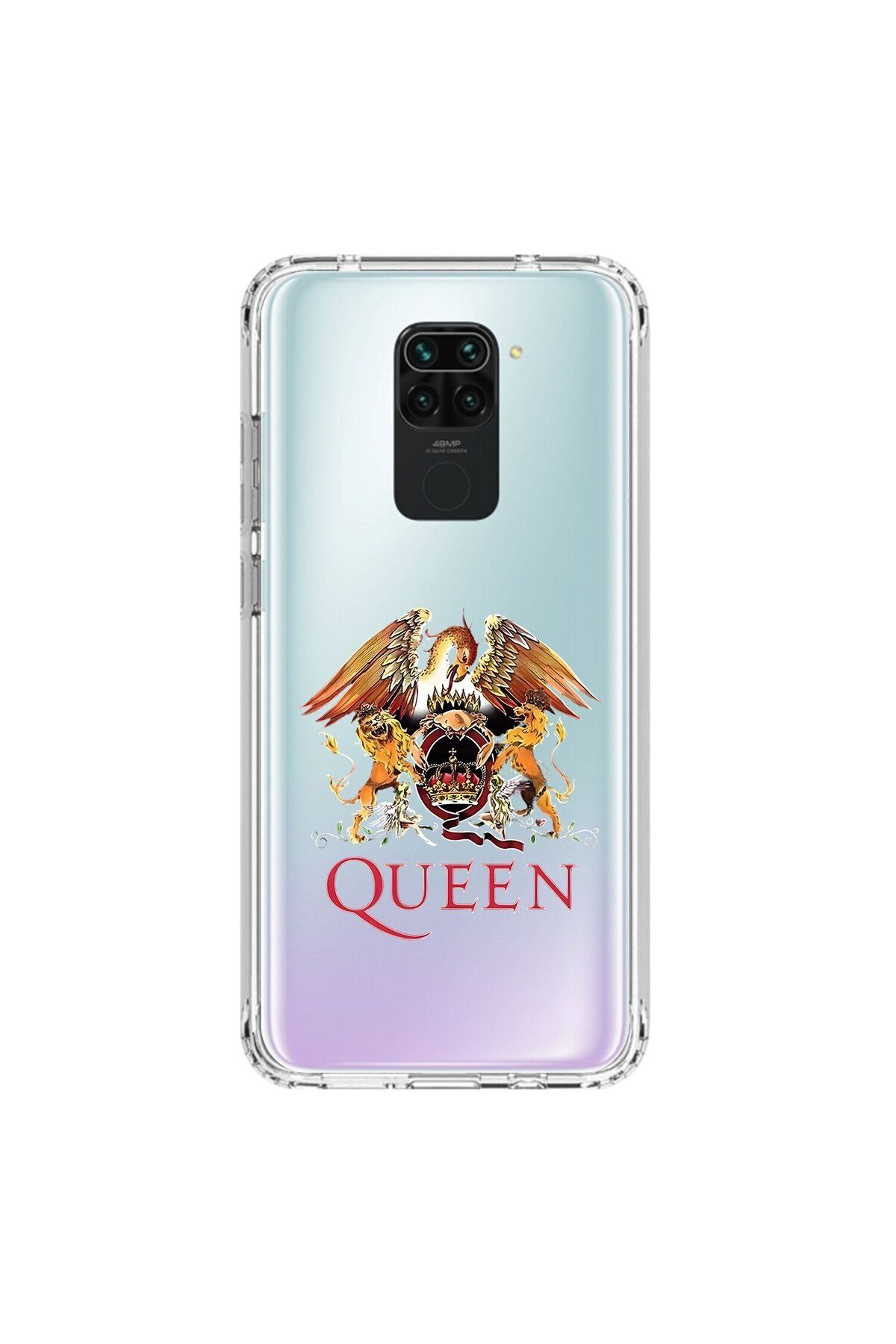 Dali Design Xiaomi Redmi Note 9 Uyumlu Şeffaf Kılıf Queen Tasarımlı