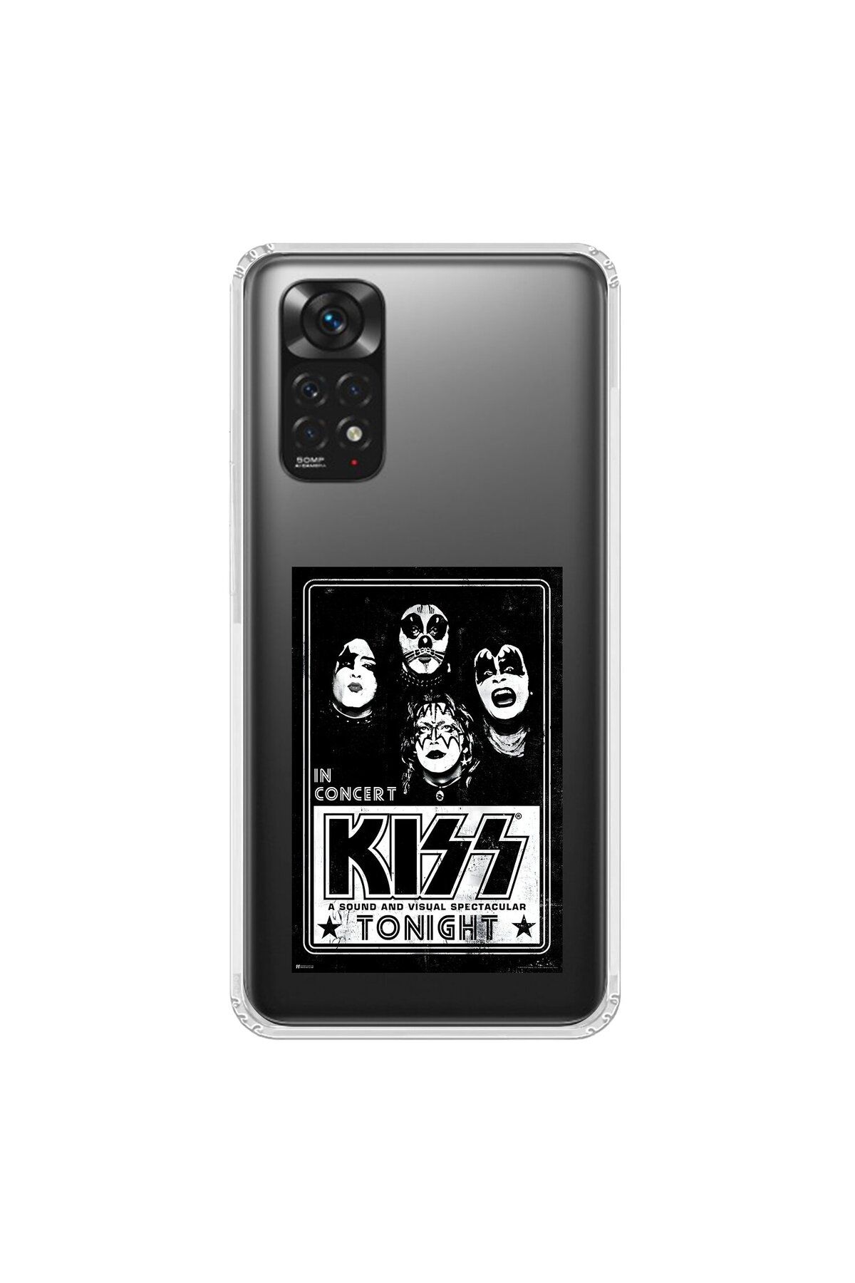 Dali Design Xiaomi Redmi Note 11 Uyumlu Şeffaf Kılıf KiSS Tasarımlı