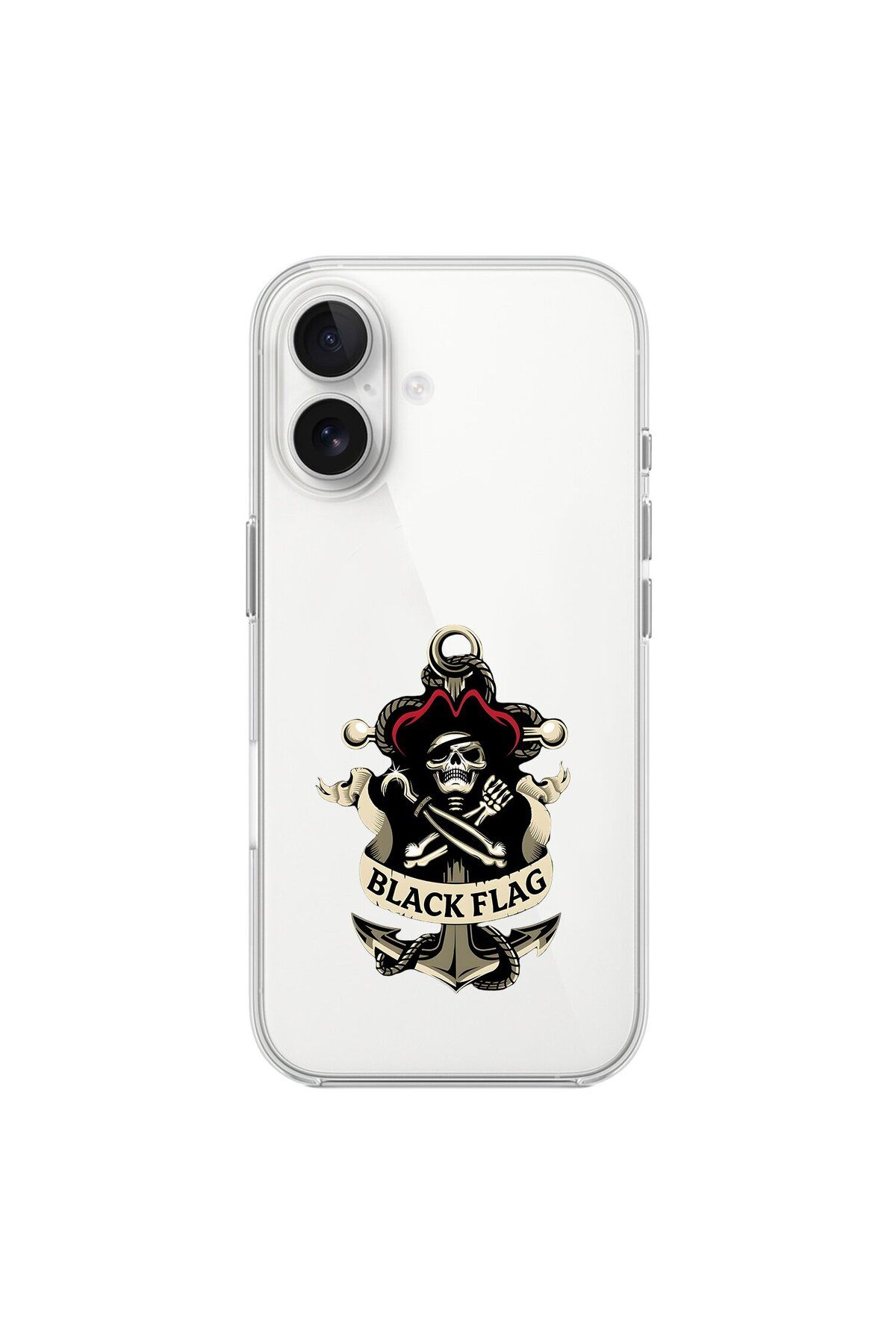 Dali Design iPhone 16 Uyumlu Şeffaf Kılıf Pirate 4 Tasarımlı