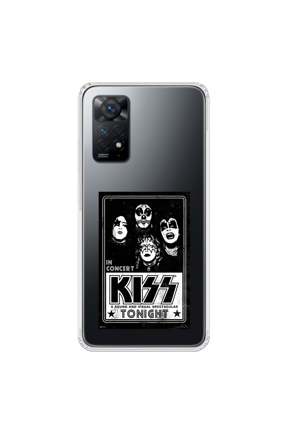 Dali Design Xiaomi Redmi Note 11 Pro Uyumlu Şeffaf Kılıf KiSS Tasarımlı
