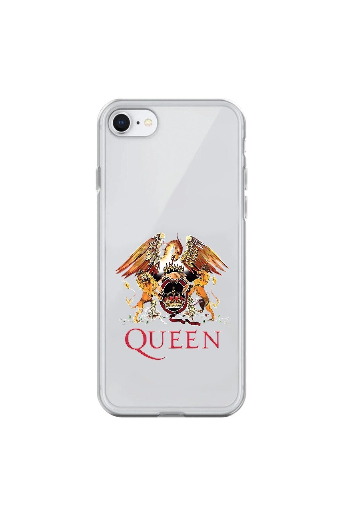 Dali Design iPhone 6 Plus Uyumlu Şeffaf Kılıf Queen Tasarımlı