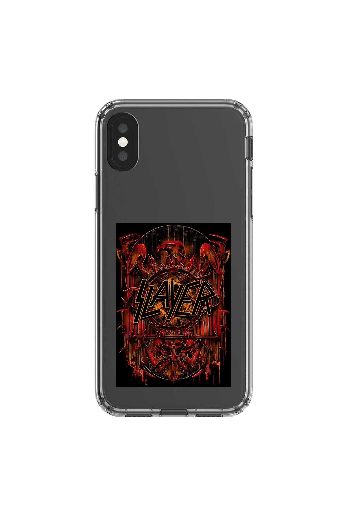 Dali Design iPhone X Uyumlu Şeffaf Kılıf Slayer Tasarımlı