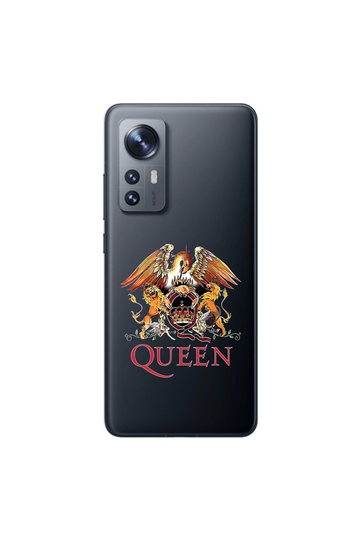 Dali Design Xiaomi Mi 12 Pro Uyumlu Şeffaf Kılıf Queen Tasarımlı