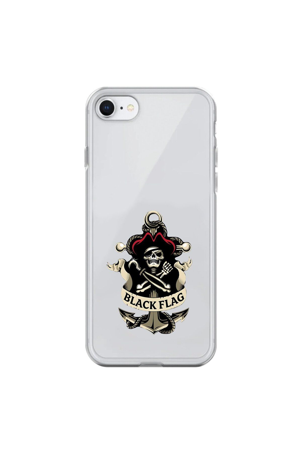 Dali Design iPhone 6 Plus Uyumlu Şeffaf Kılıf Pirate 4 Tasarımlı