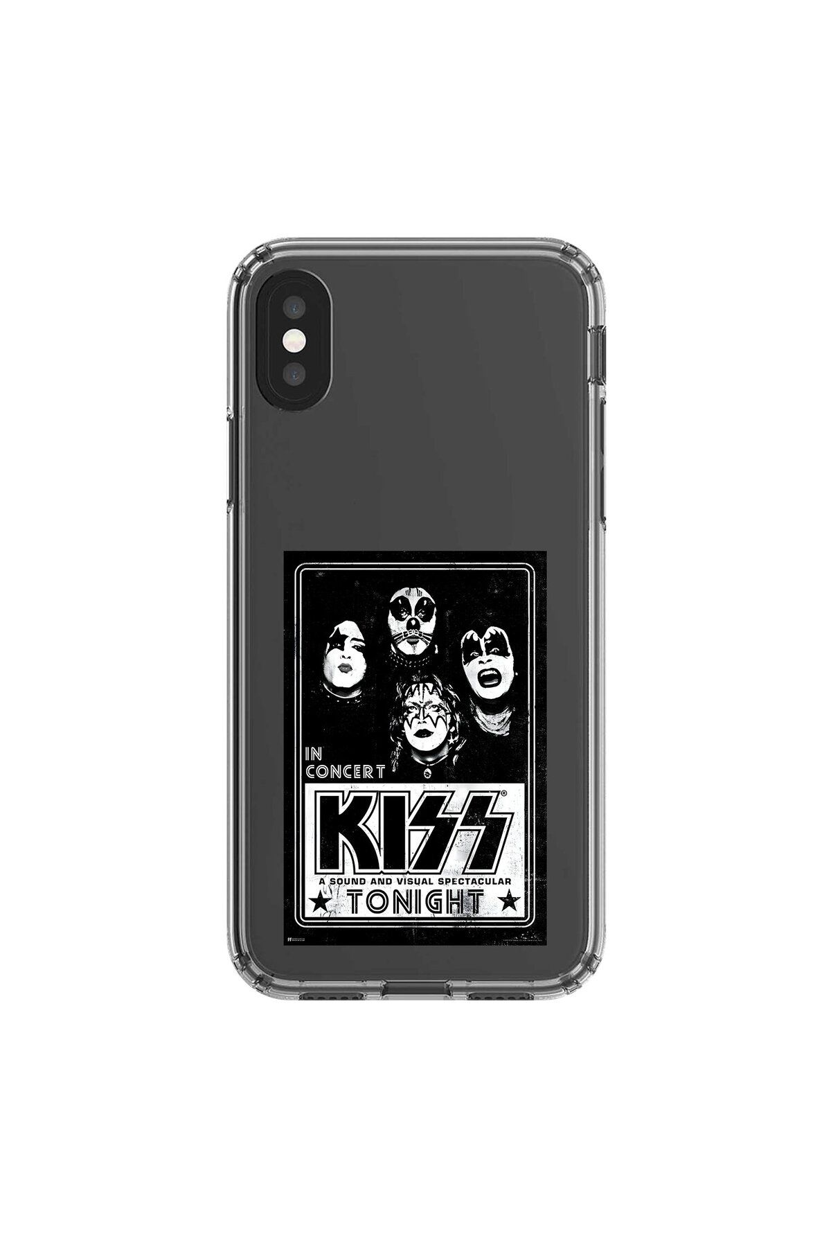 Dali Design iPhone X Uyumlu Şeffaf Kılıf KiSS Tasarımlı