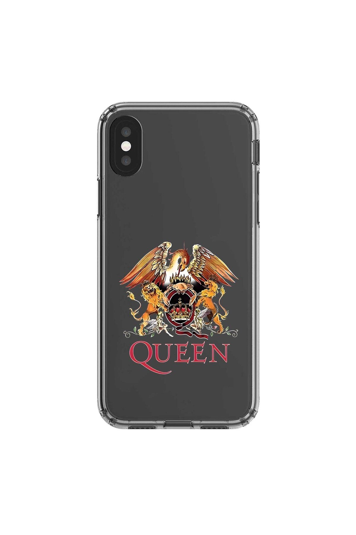 Dali Design iPhone XS Uyumlu Şeffaf Kılıf Queen Tasarımlı