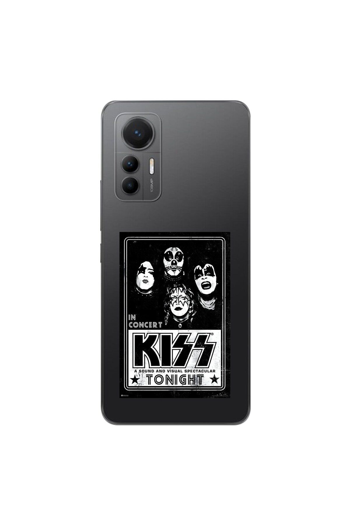Dali Design Xiaomi Mi 12 Lite Uyumlu Şeffaf Kılıf KiSS Tasarımlı