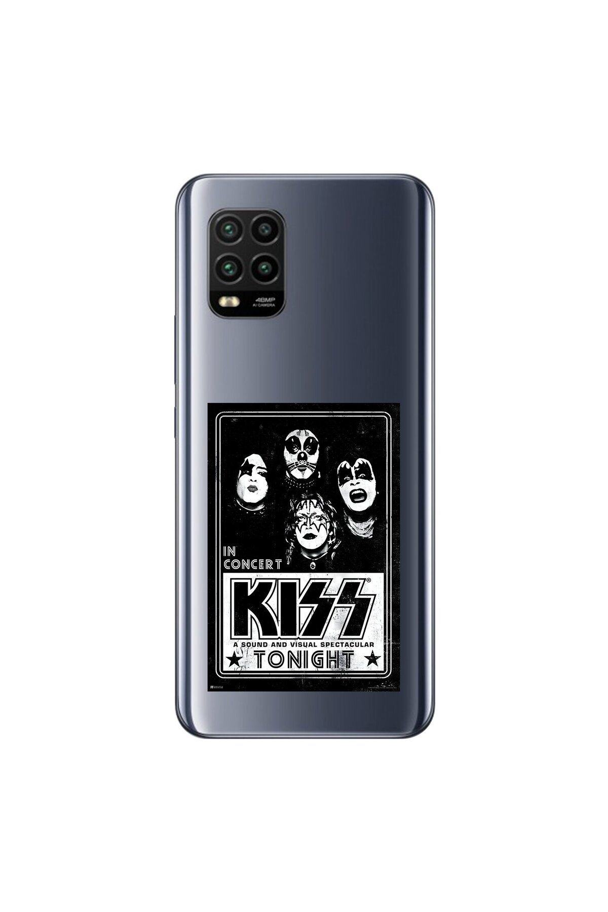 Dali Design Xiaomi Mi 10 Lite Uyumlu Şeffaf Kılıf KiSS Tasarımlı