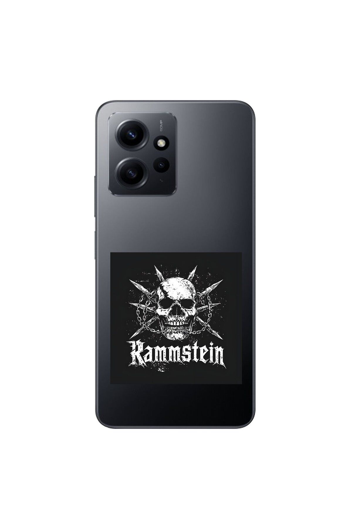 Dali Design Xiaomi Redmi Note 12 Uyumlu Şeffaf Kılıf Rammstein Tasarımlı