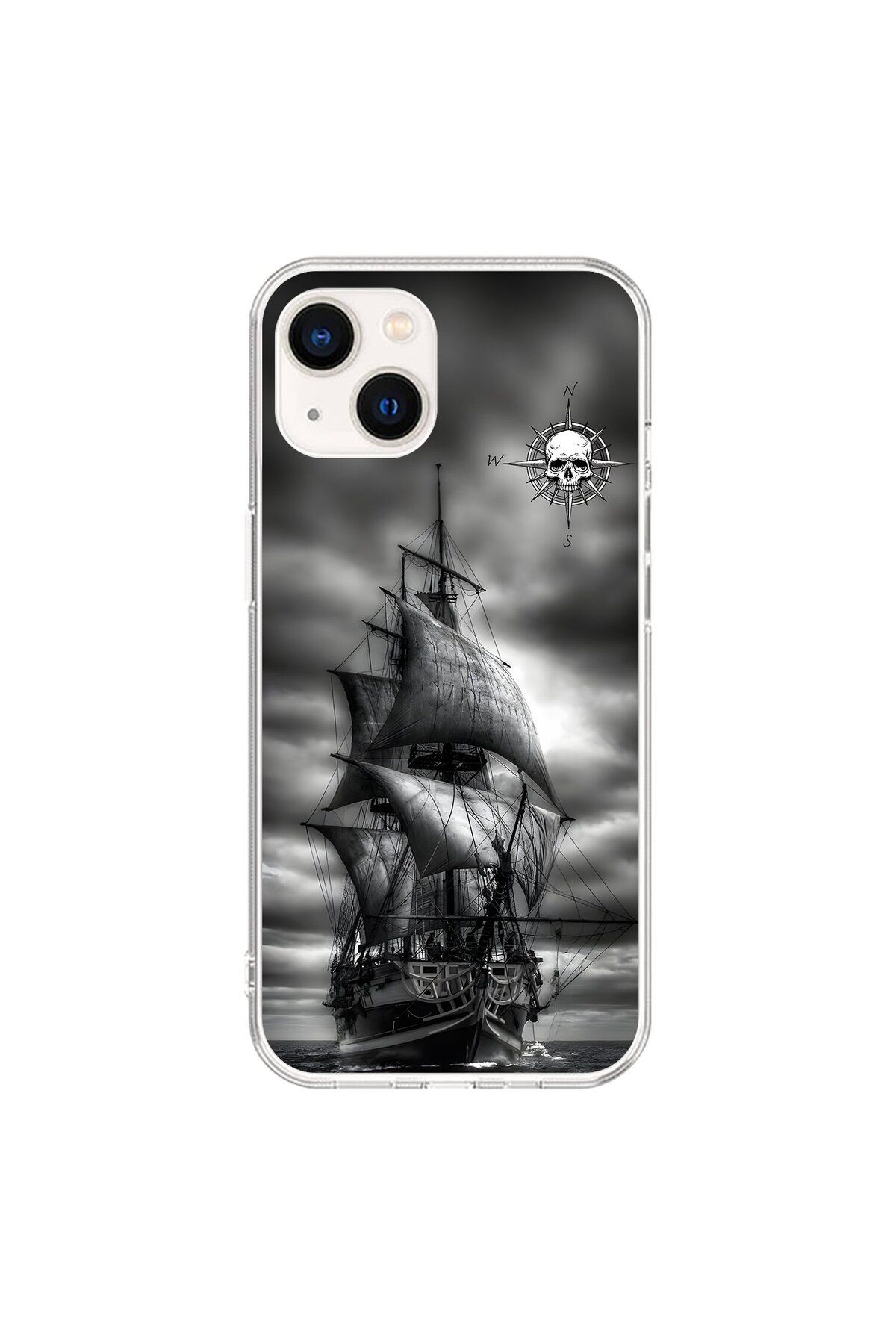Dali Design iPhone 15 Plus Uyumlu Şeffaf Kılıf Pirate 2 Tasarımlı