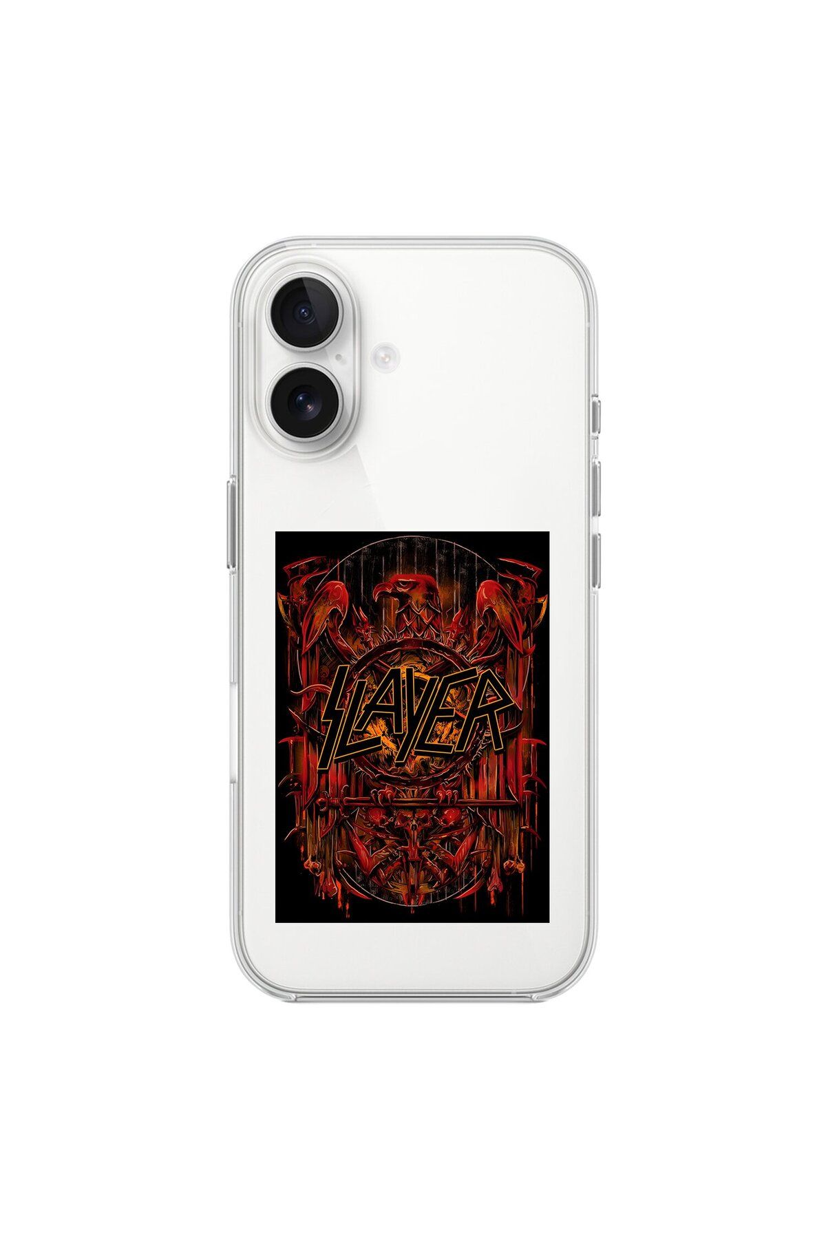 Dali Design iPhone 16 Uyumlu Şeffaf Kılıf Slayer Tasarımlı