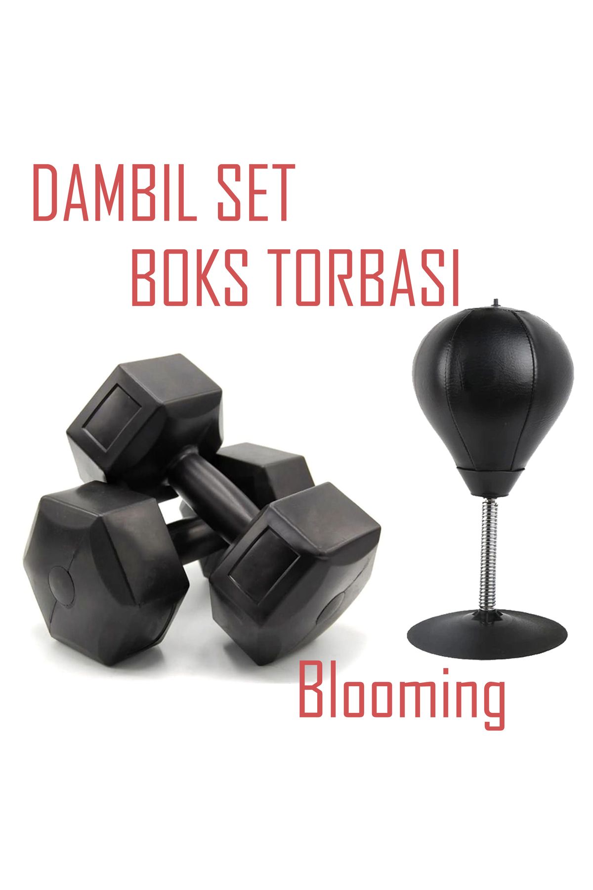 Blooming Plus 14 kg Dambil (7 KG x 2 Adet)Gönderim Yapılacaktır + Vakum Masası Boks Yumruk Topu