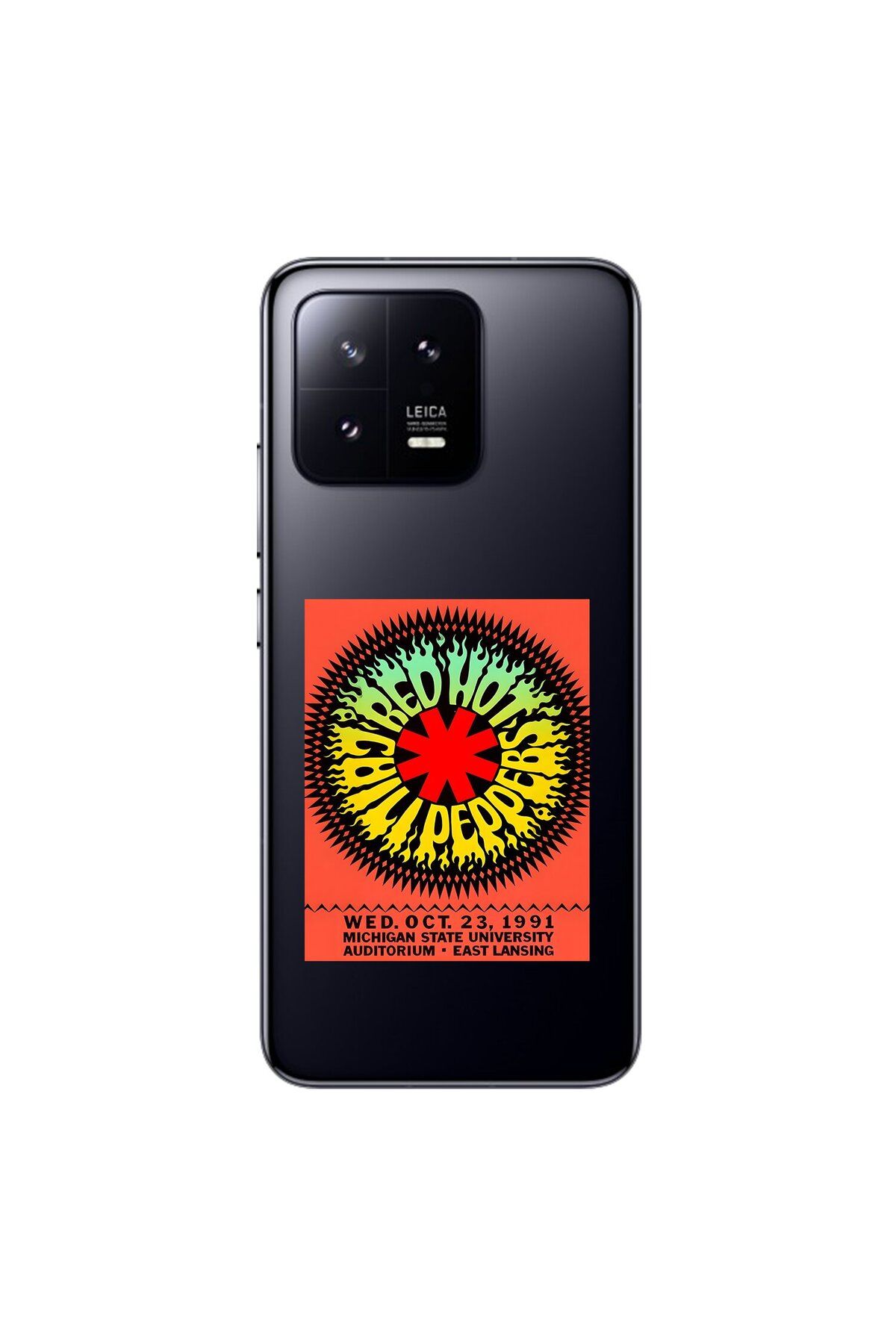 Dali Design Xiaomi Mi 13 Uyumlu Şeffaf Kılıf Red Hot Chili Peppers Tasarımlı