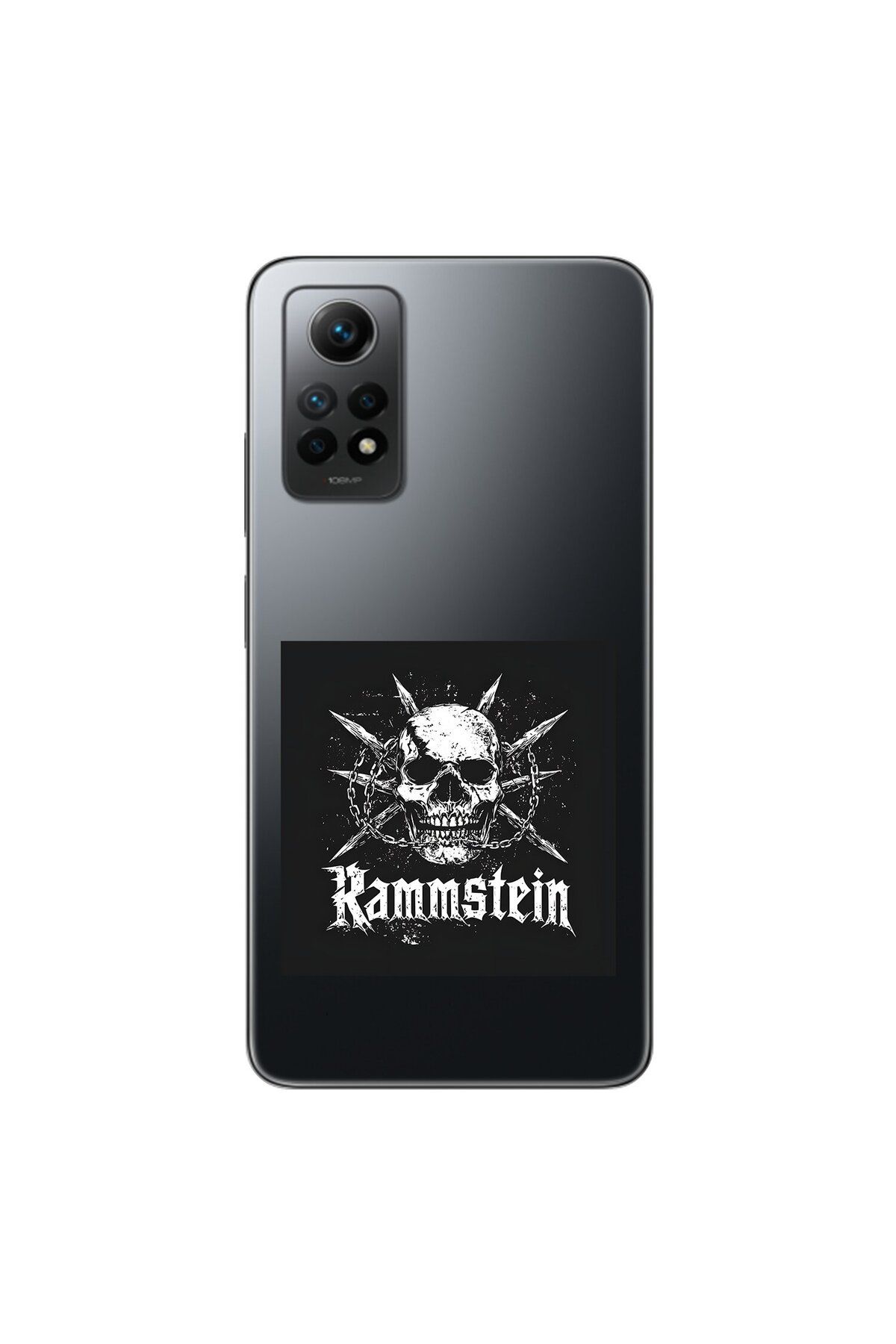 Dali Design Xiaomi Redmi Note 12 Pro Uyumlu Şeffaf Kılıf Rammstein Tasarımlı