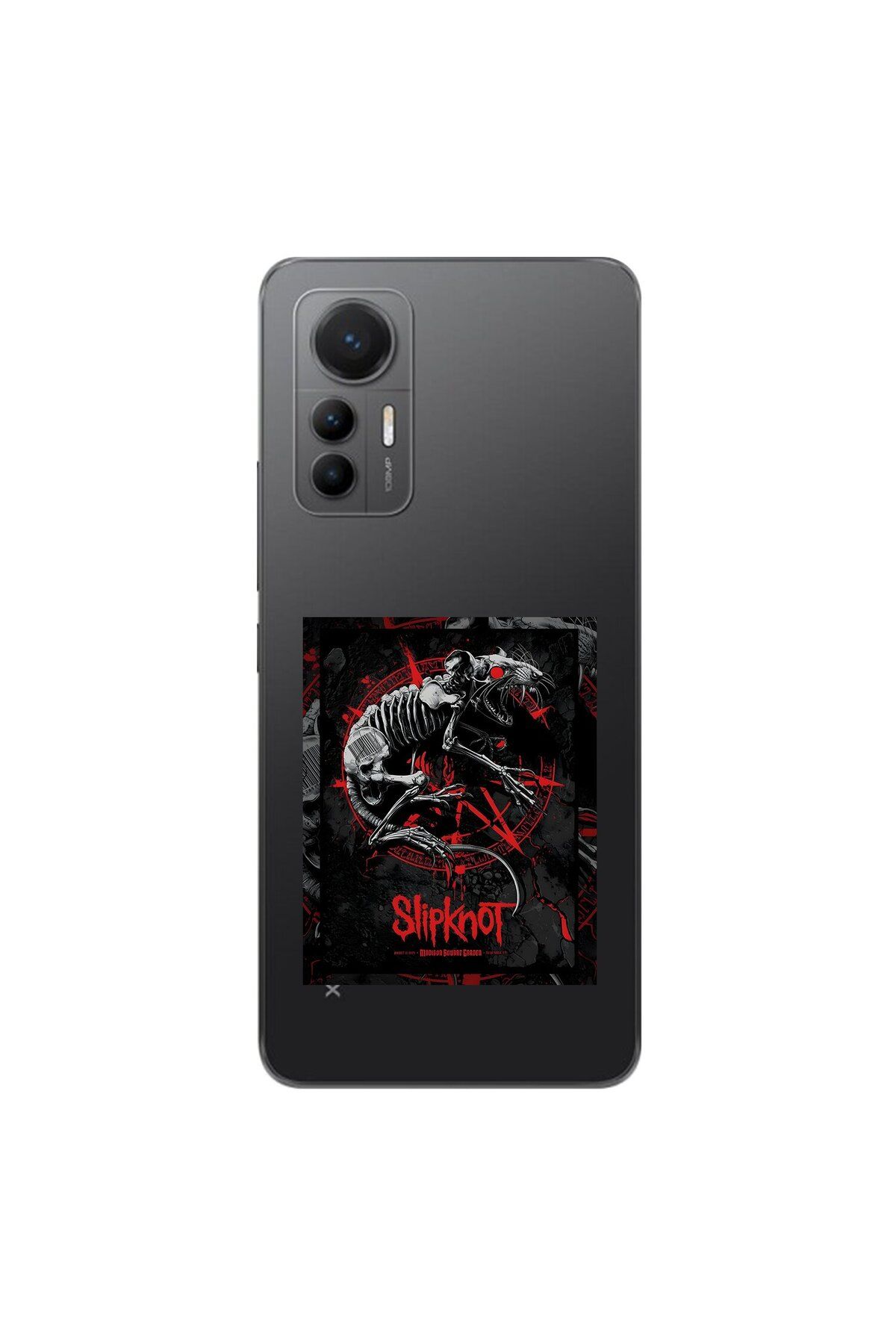 Dali Design Xiaomi Mi 12 Lite Uyumlu Şeffaf Kılıf Slipknot Tasarımlı