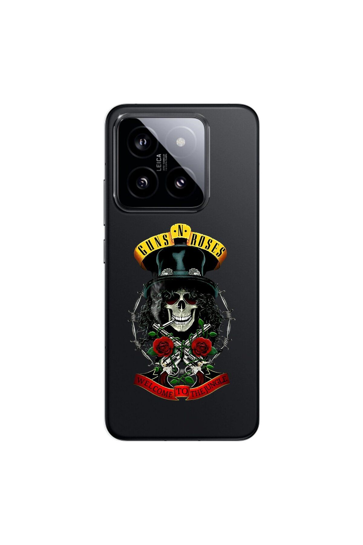 Dali Design Xiaomi Mi 14 Pro Uyumlu Şeffaf Kılıf Guns N' Roses Tasarımlı