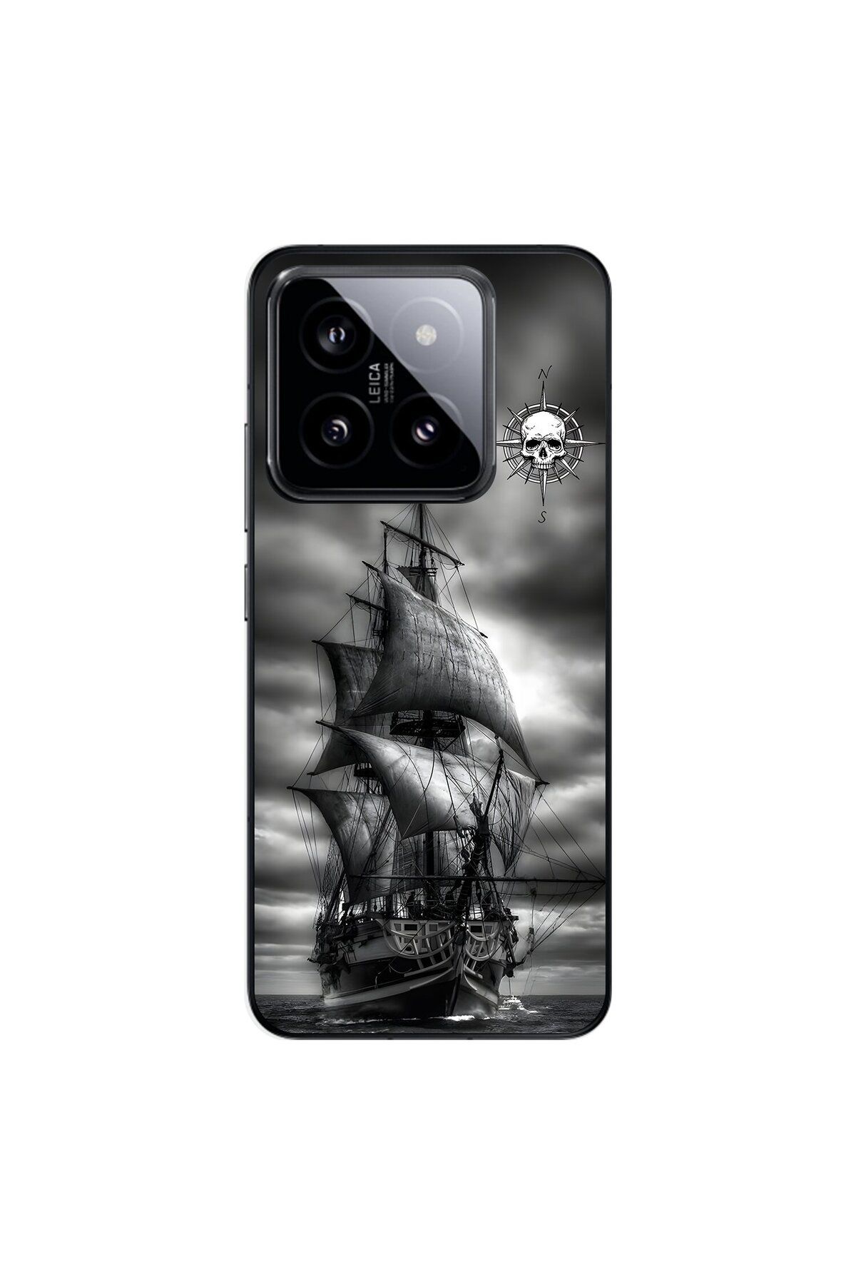 Dali Design Xiaomi Mi 14 Pro Uyumlu Şeffaf Kılıf Pirate 2 Tasarımlı
