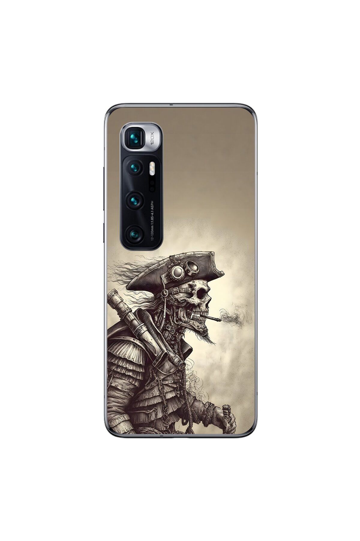 Dali Design Xiaomi Mi 10 Pro Uyumlu Şeffaf Kılıf Pirate 1 Tasarımlı