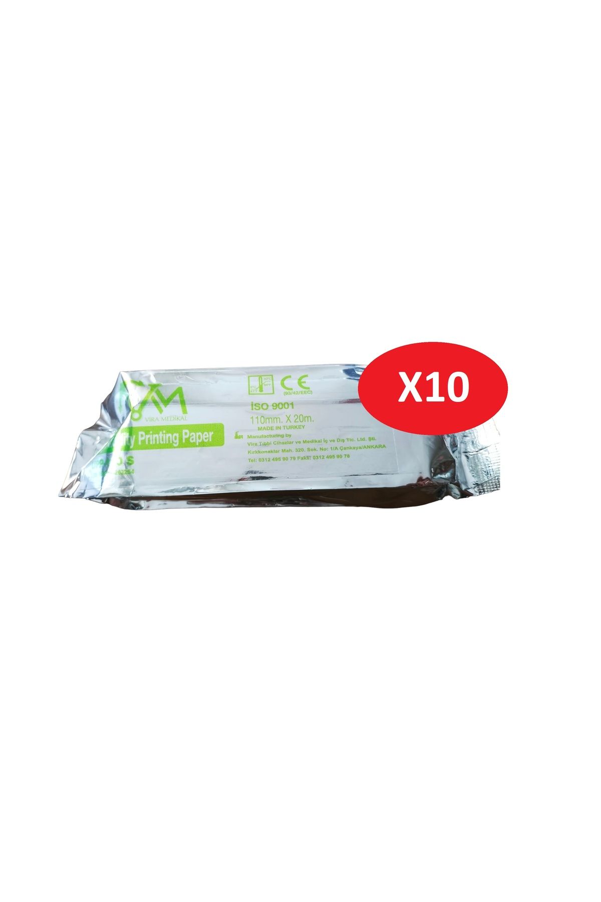 Vira UPP 110 S Ultrason Kağıdı / Termal Paper For Video Printer 110 X 20 m 10 Adet