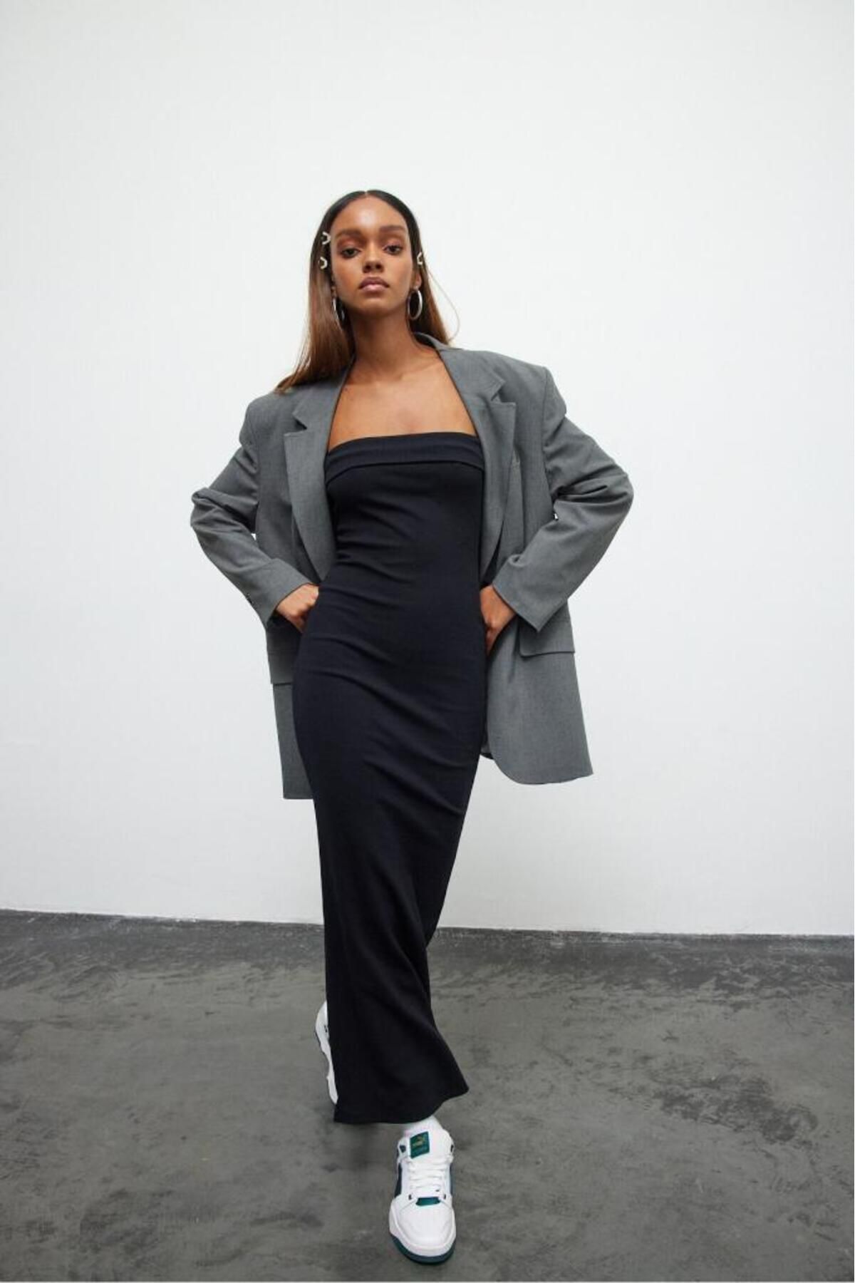 bases. Oversize Blazer Ceket