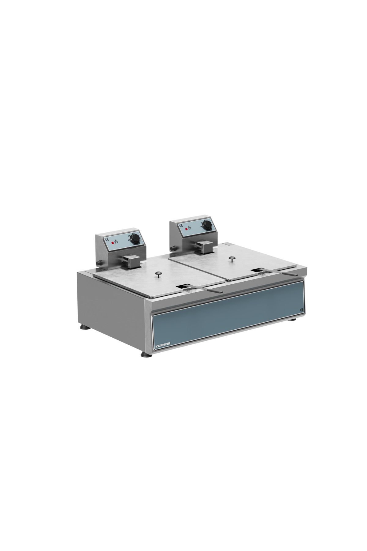 KUZHINE FRİTÖZ ELEKTRİKLİ HARİCİ(SET DIŞI) 8+8 LİTRE