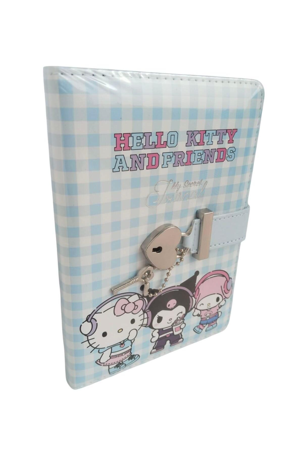 victoria journal Victoria's Journals Vj Kuromi-Hello Kitty- My Melodi Kalp Kilitli anahtarlıklı Günlük A6 192 sayfa 1