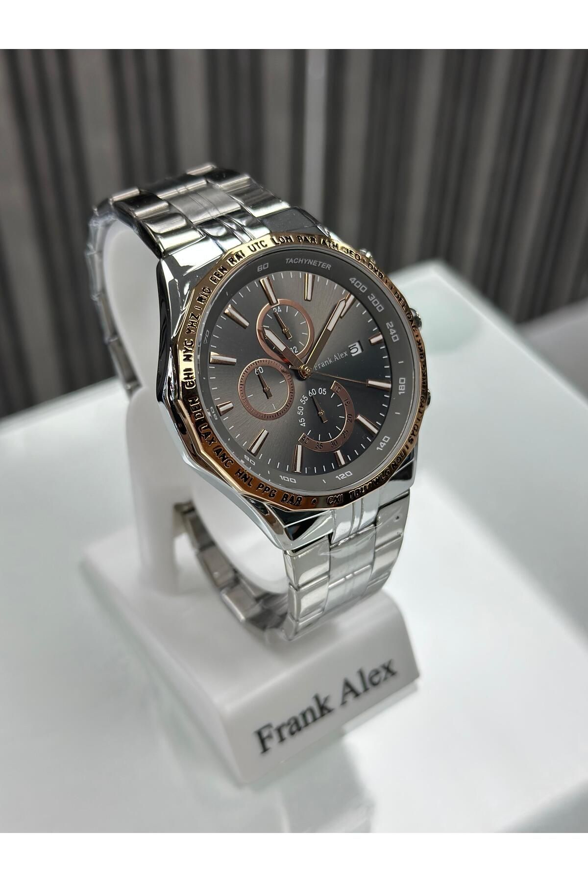 Frank Alex ROZ METAL ERKEK KOL SAATİ
