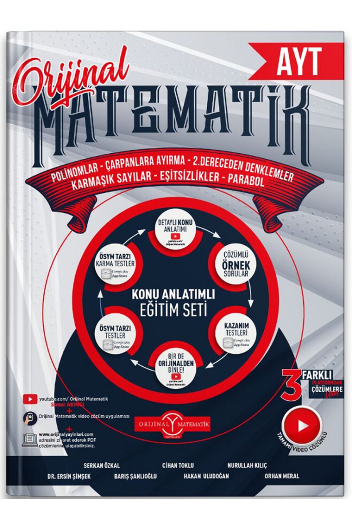 Evrensel İletişim Yayınları AYT Matematik Polinomlar Çarpanlara Ayırma 2 Dereceden Denklemler Karmaşık Sayılar Parabol
