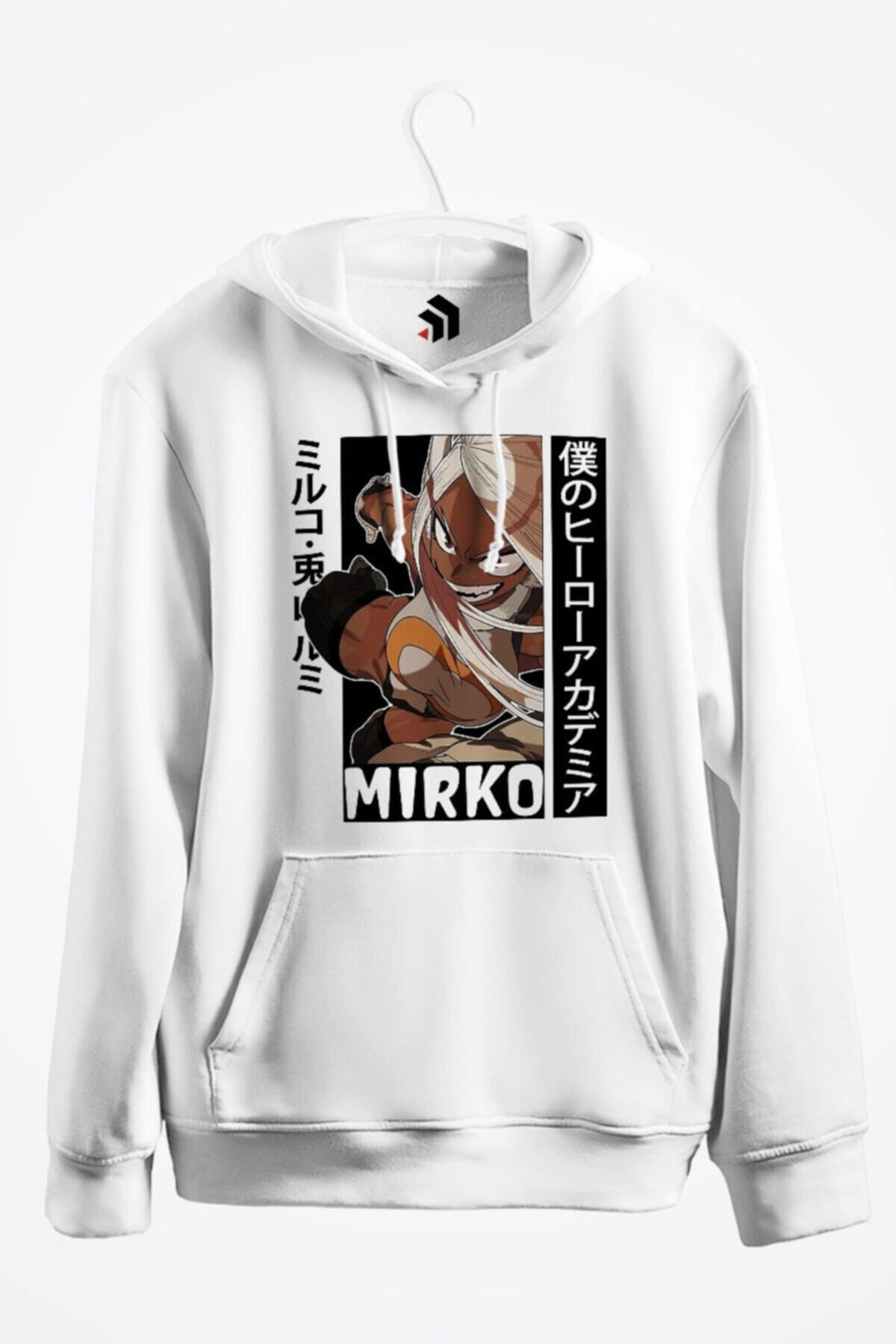 karikatürstore My Hero Academia - Rabbit Hero Mirko Anime Baskılı Kapşonlu Sweatshirt