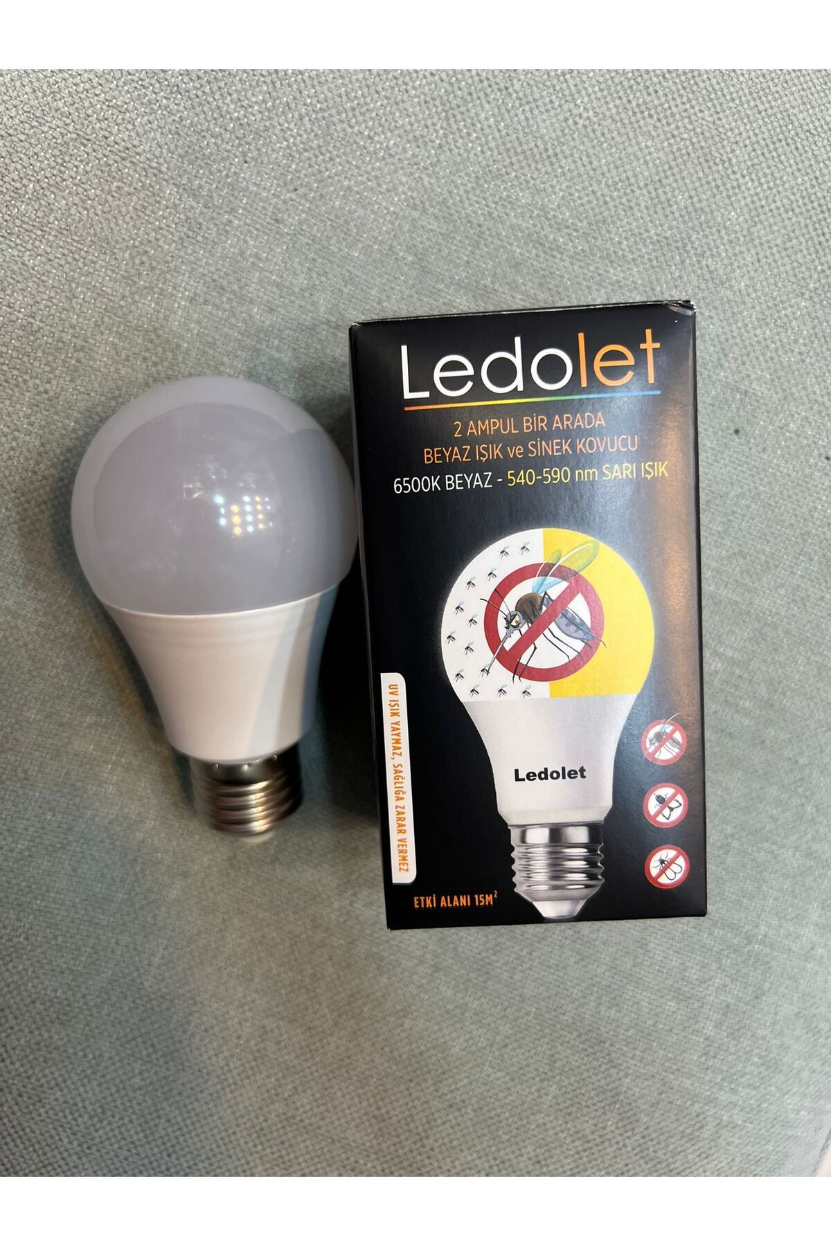 OKYANUSAYD 10 WATT 6500K BEYAZ IŞIK SİNEK KOVUCU LED AMPUL ETKİ ALANI 15m2