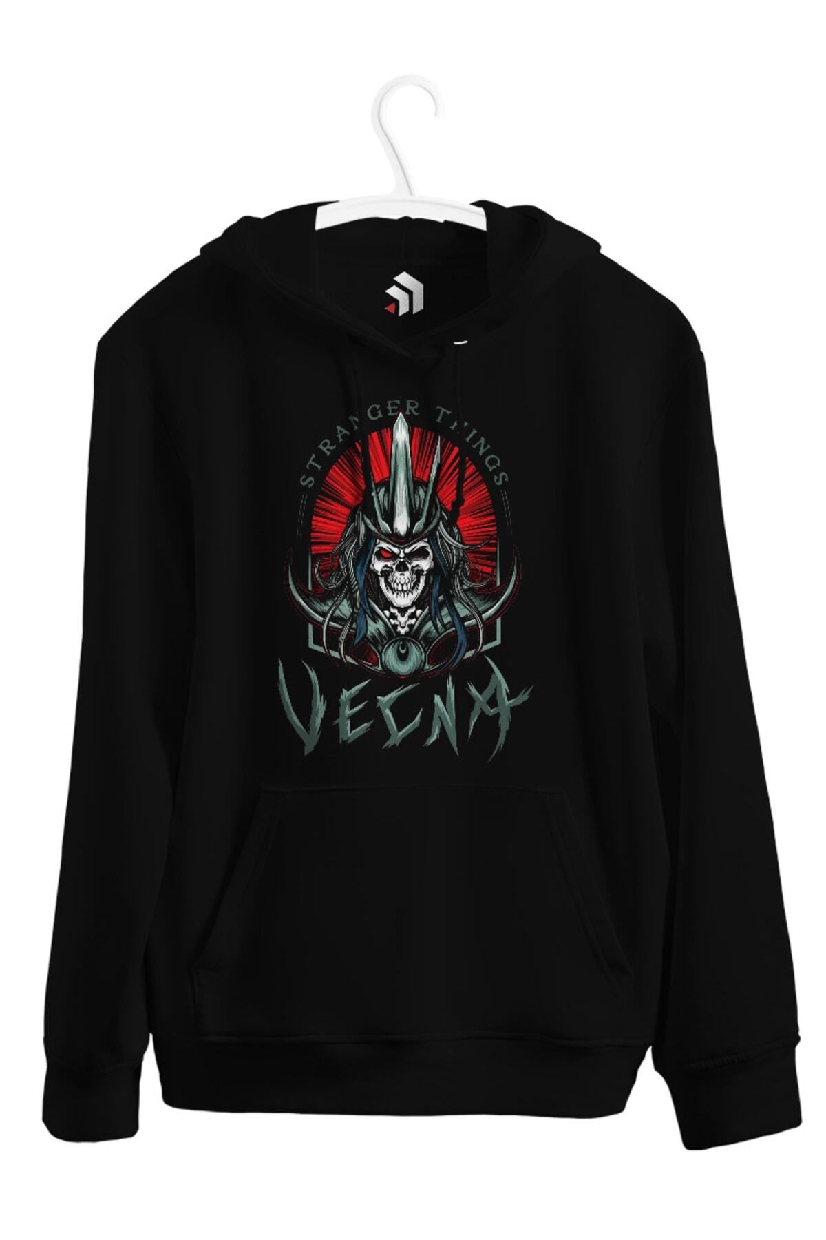 karikatürstore Vecna Warrior - Stranger Things Baskılı Unisex Kapşonlu