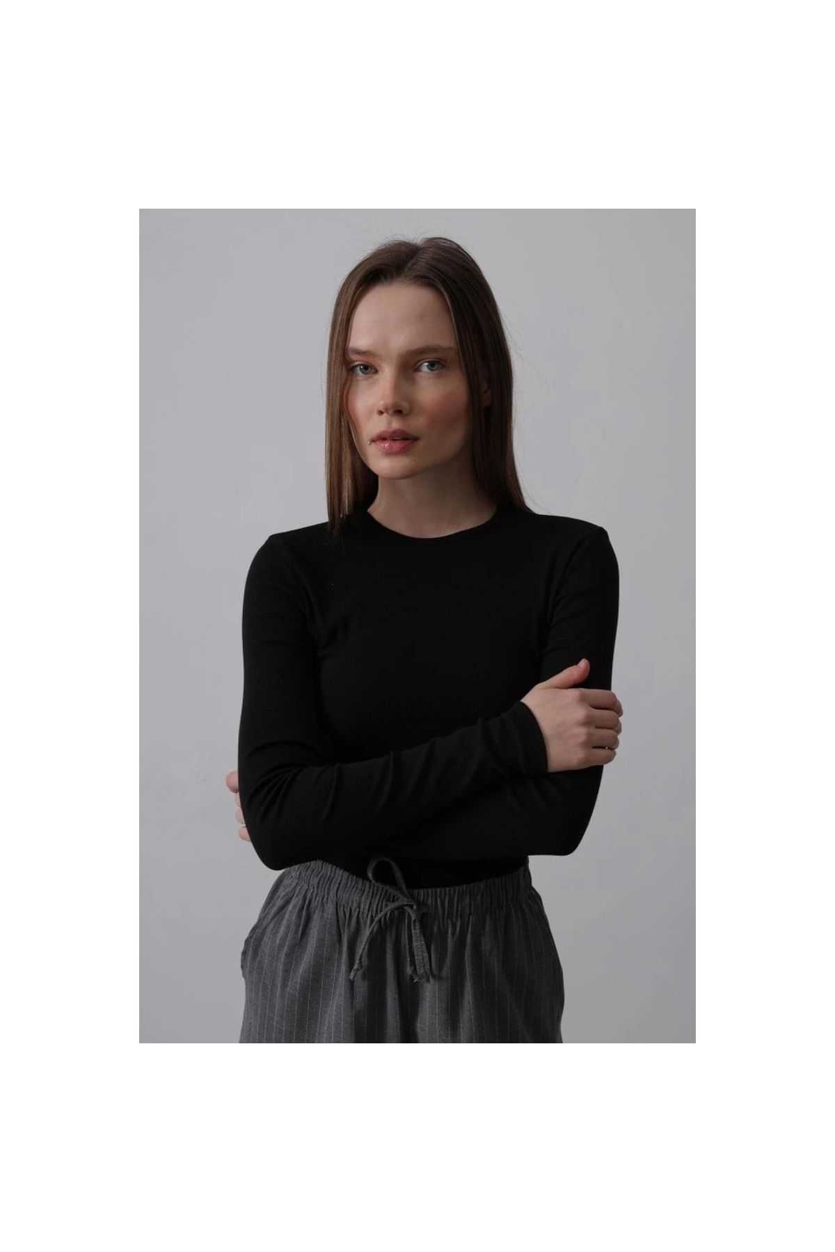 Marsilyan - Uzun Kol Crop Top