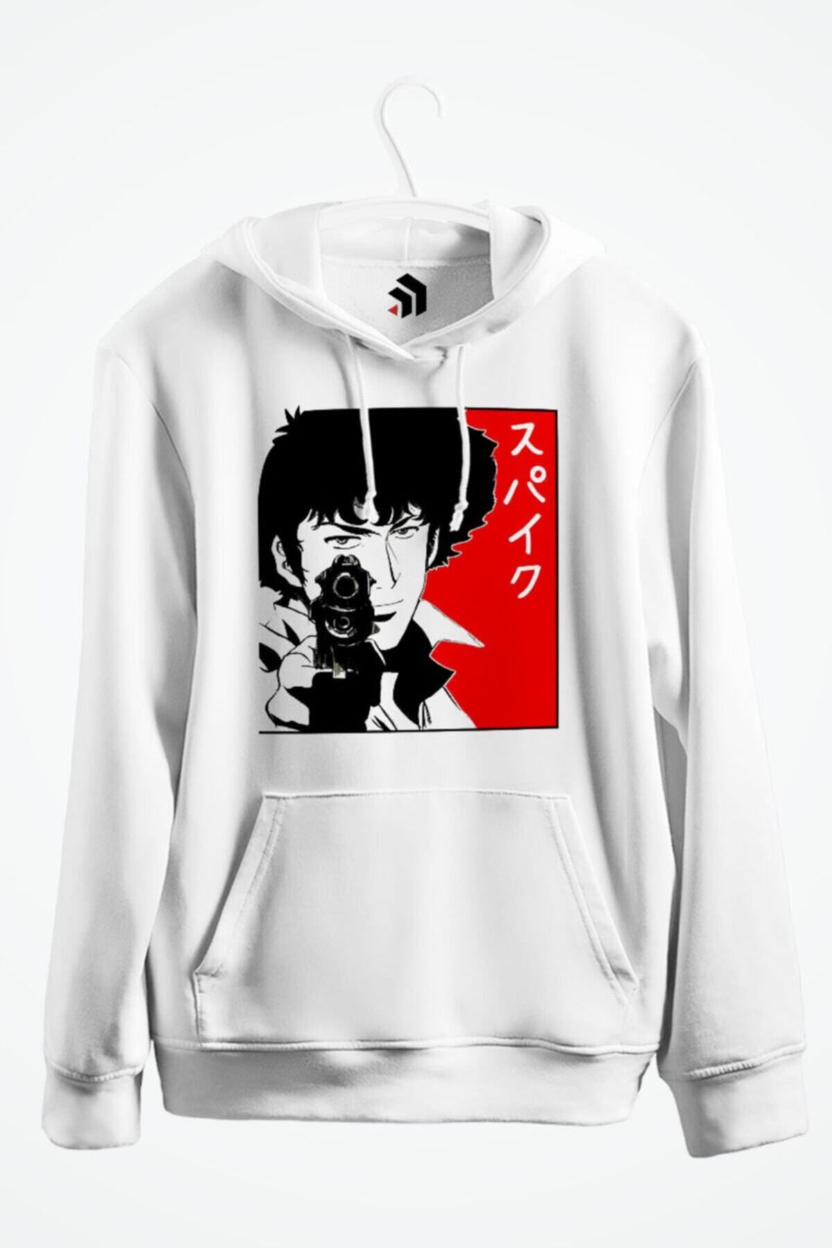 karikatürstore Bang - Spike Spiegel Anime Baskılı Kapşonlu Sweatshirt