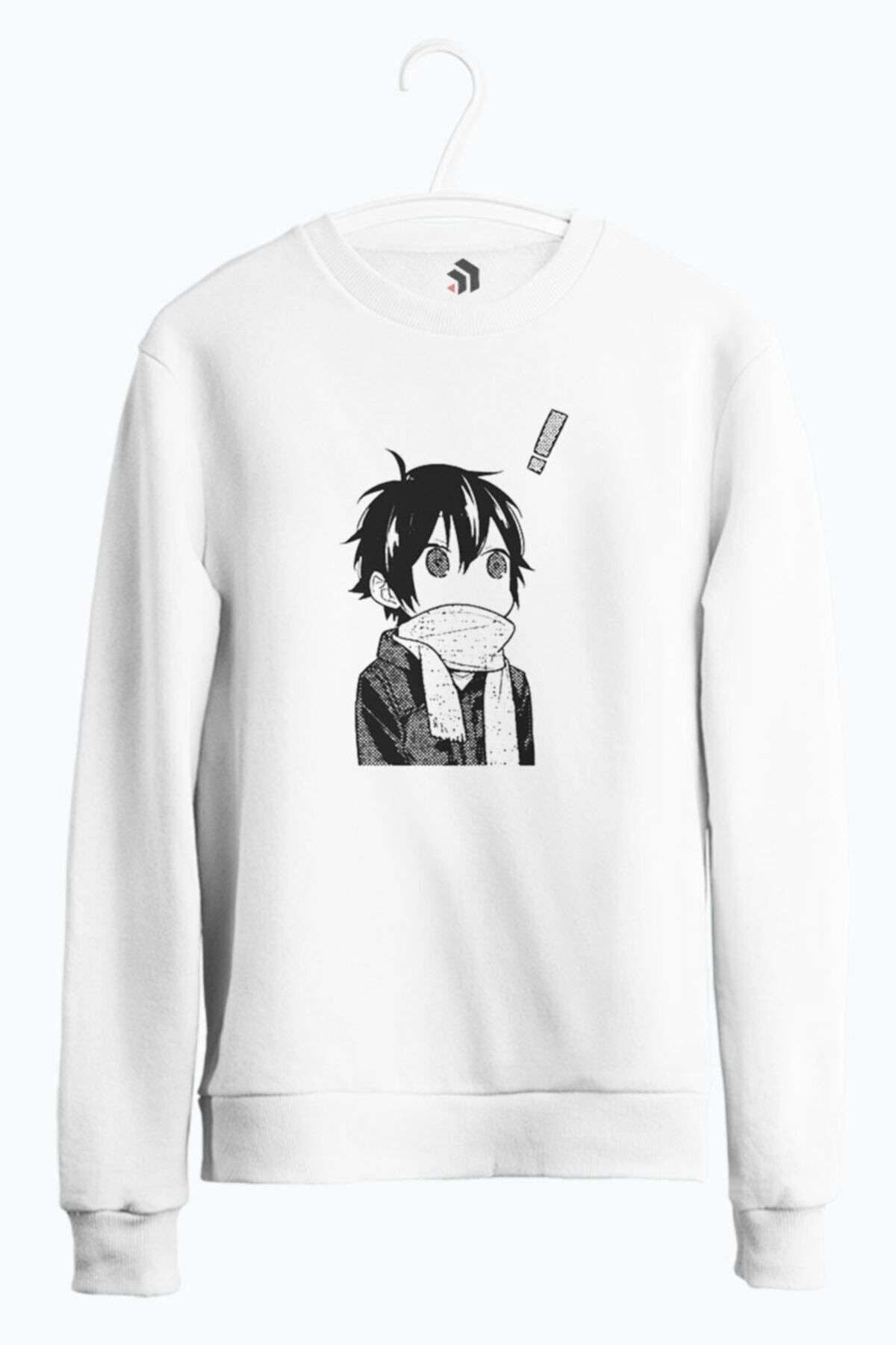 karikatürstore Sad Girl Manga Girls Anime Baskılı Sweatshirt