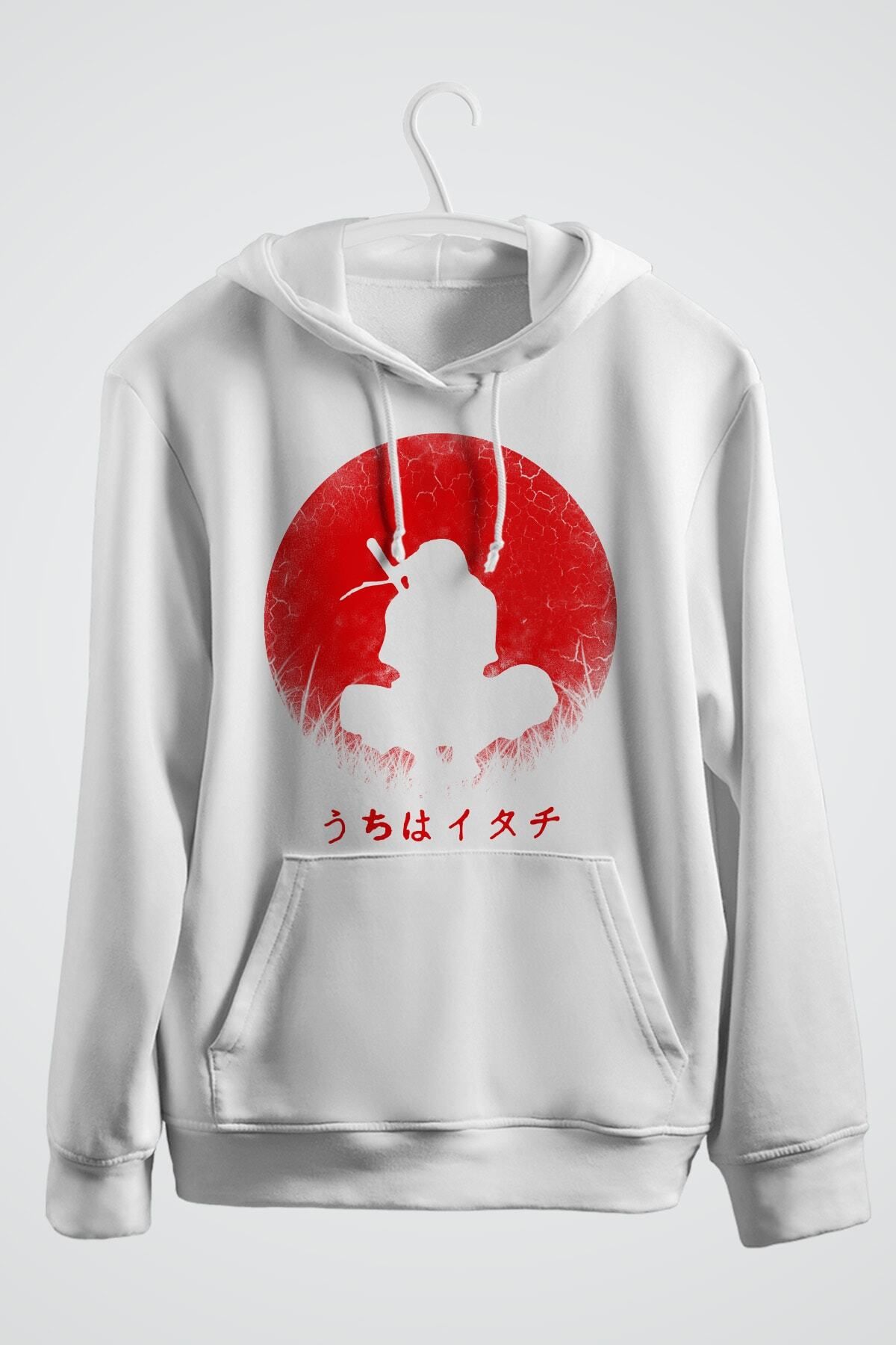 karikatürstore Itachi Uchiha Baskılı Anime Kapşonlu Sweat