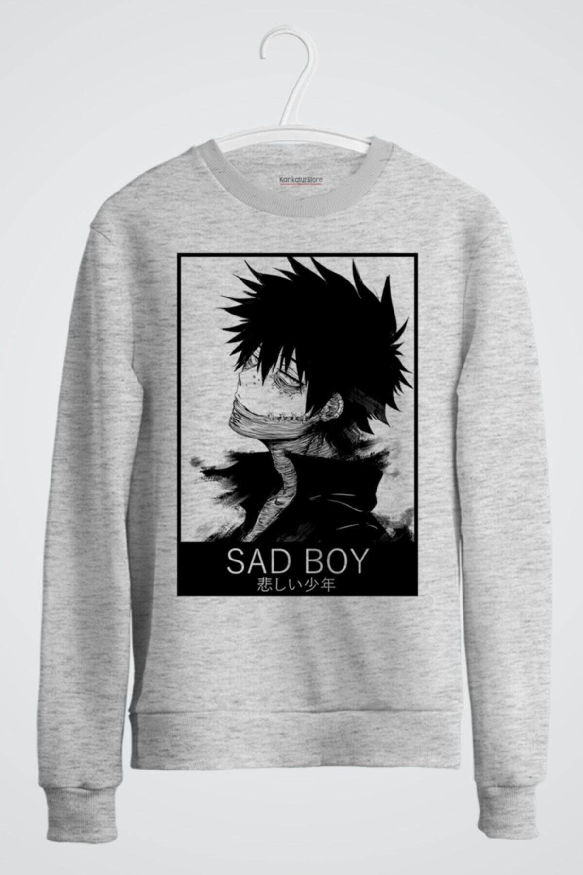 karikatürstore Dabi Sad Boy Boku No Hero Academia Anime Baskılı Sweatshirt