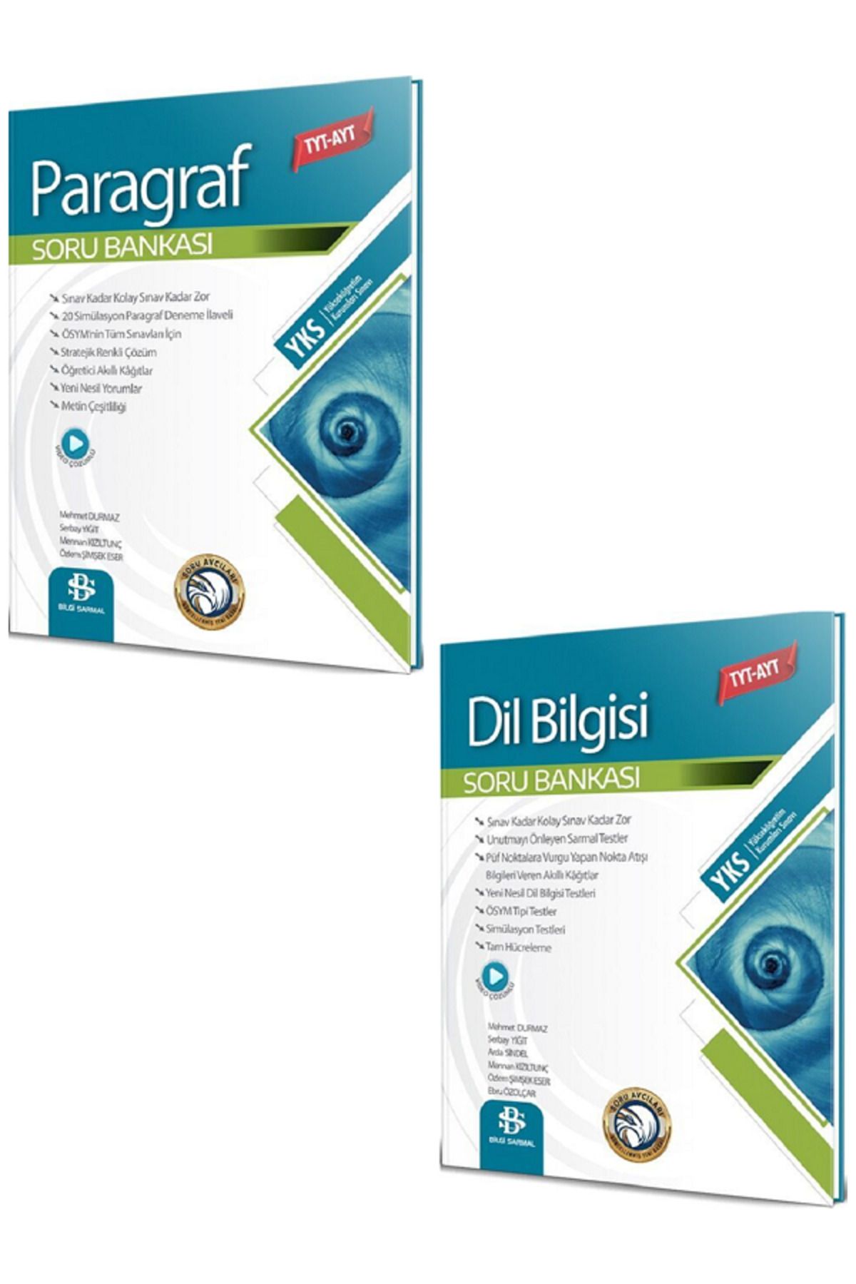 Evrensel İletişim Yayınları Bilgi Sarmal TYT - AYT PARAGRAF Soru Bankası + Bilgi Sarmal TYT - AYT DİL BİLGİSİ Soru Bankası