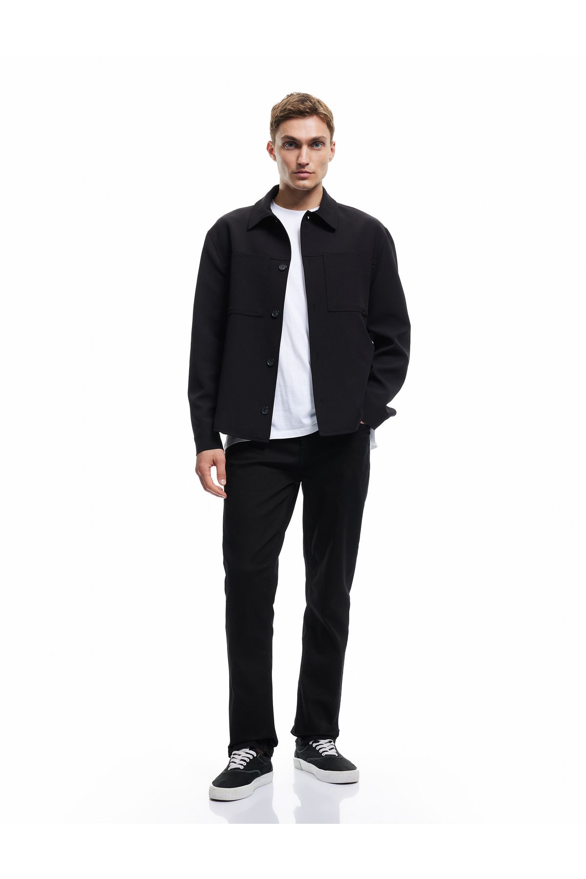 Koton Yeni Sezon Düğme Detaylı Straight Fit Kot Pantolon - Mark Jean