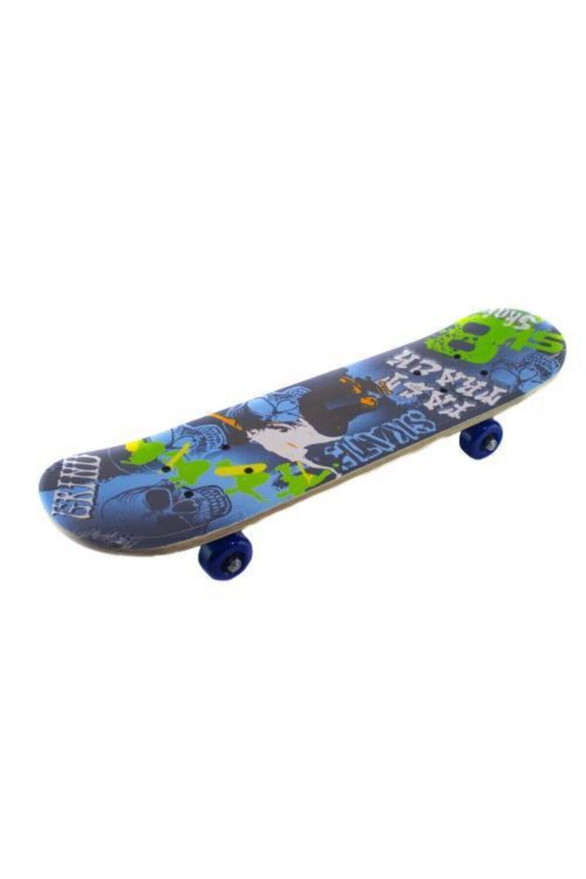 teknotrust Turuncu 60 cm ahşap kaykay, 4 tekerlekli büyük boy eğlence aracı
