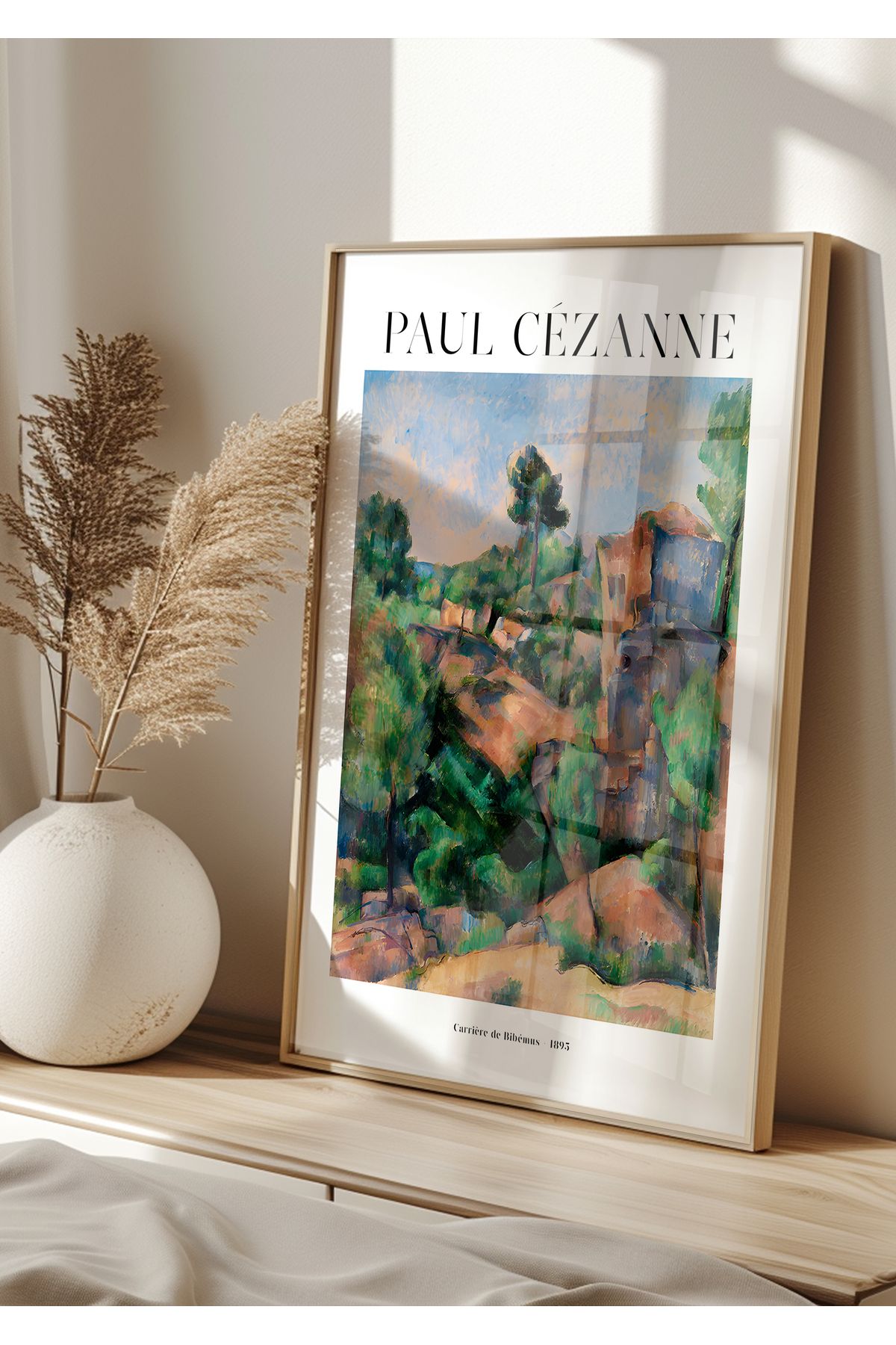Home Cezanne Bibemus Quarry, Oturma Odası Dekoru, Salon Tablosu, Mutfak Dekoru,Çerçvesiz Poster