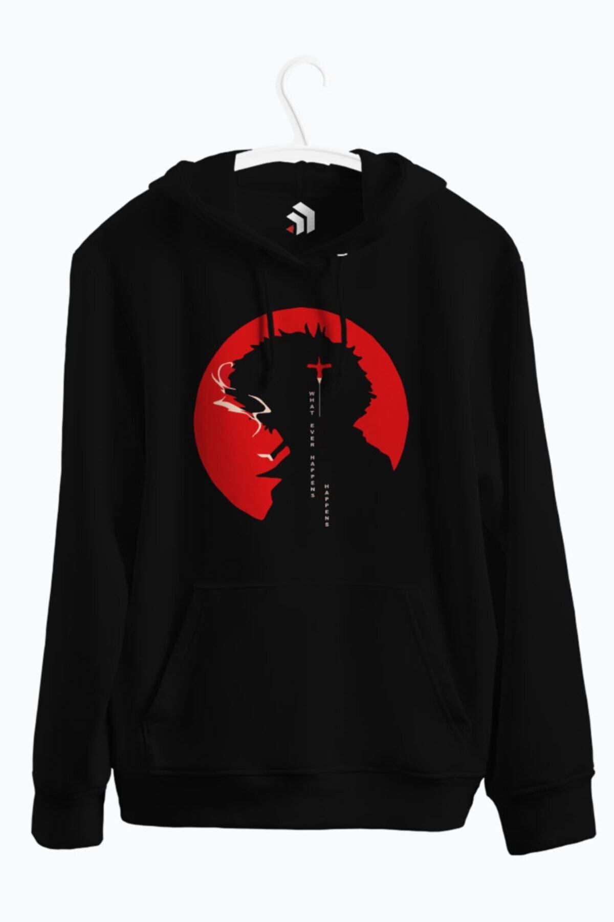 karikatürstore Cowboy Bebop - Spike Anime Baskılı Kapşonlu Sweatshirt