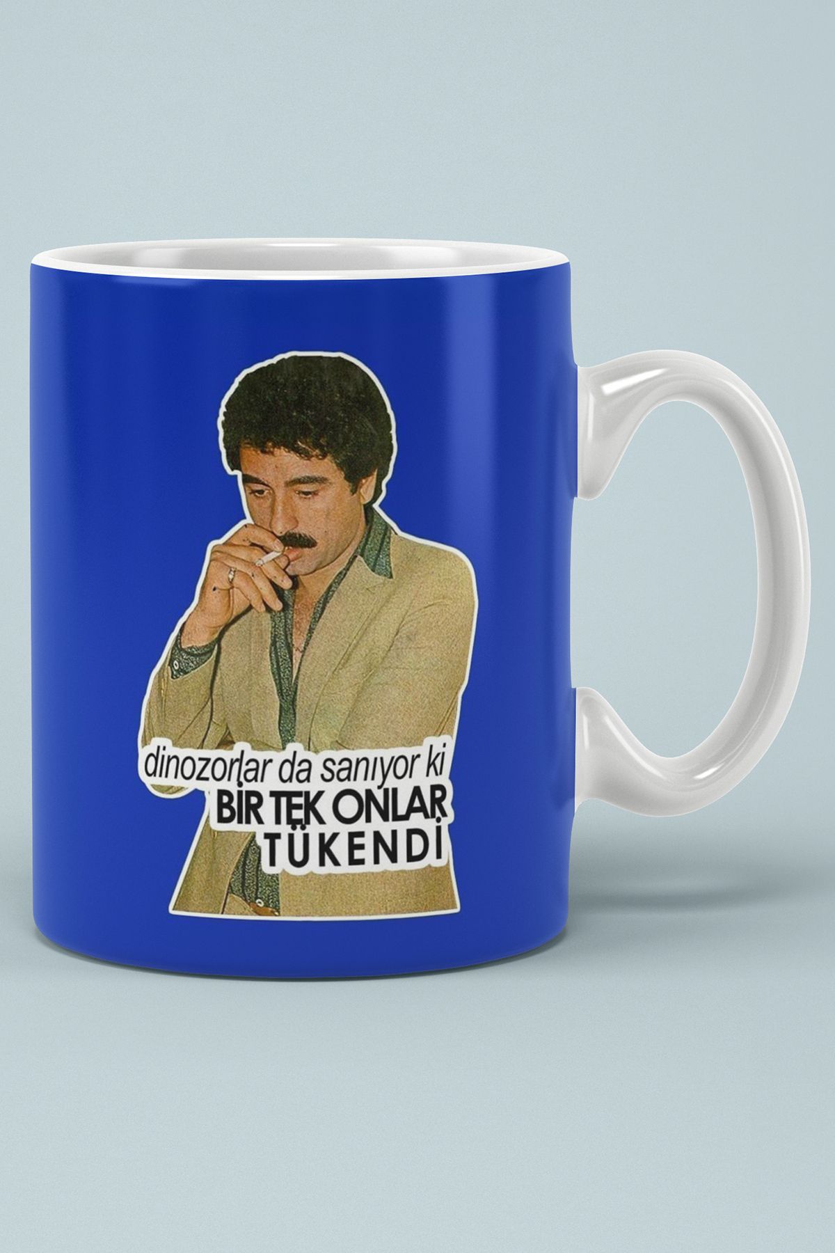BİBANAPROMOSYON Dinazorlarda Sanıyor Ki Bir Tek Onlar Tükendi Baskılı Kupa Bardak
